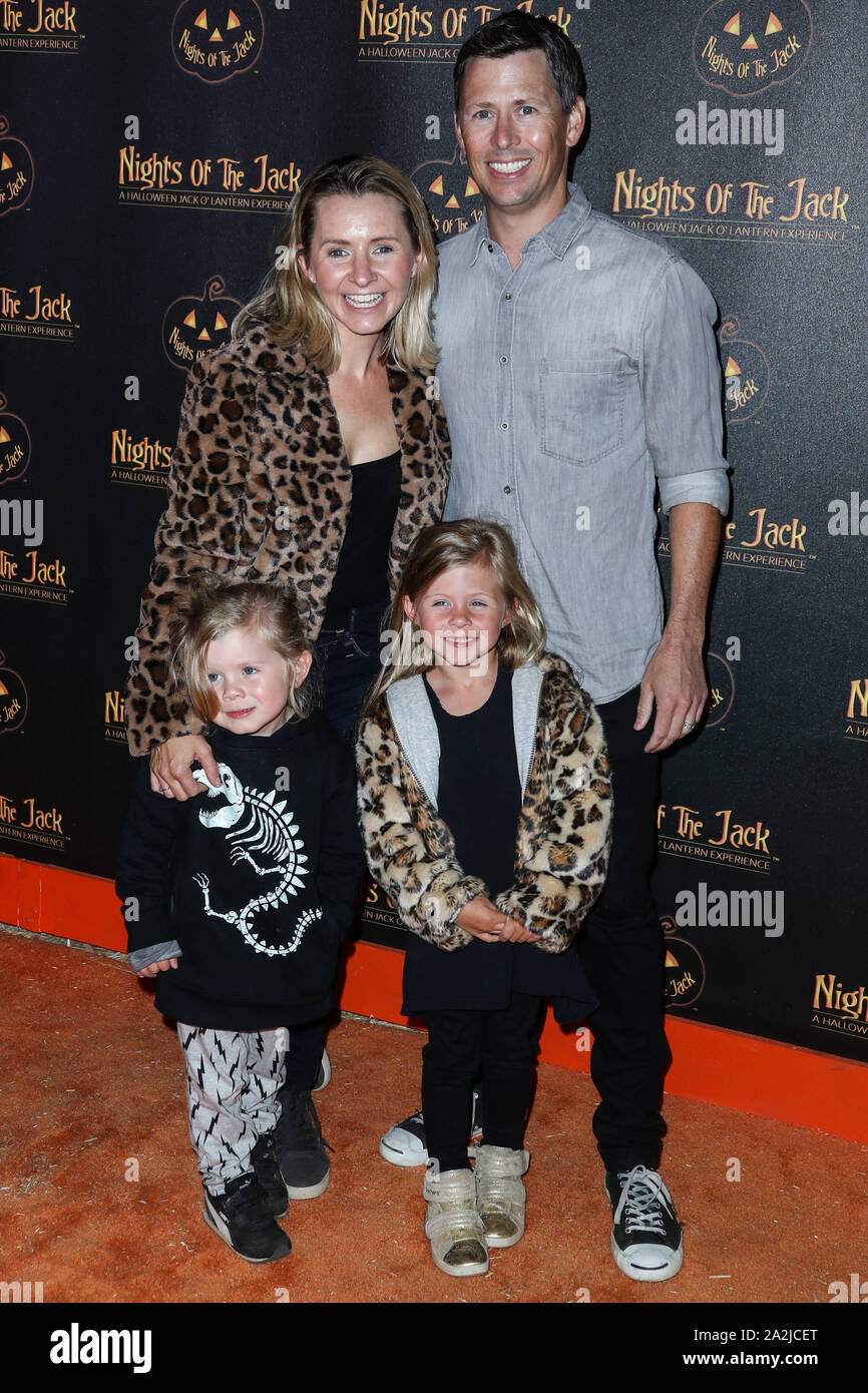 CALABASAS, LOS ANGELES, CALIFORNIE, USA - 02 OCTOBRE : Beverley Mitchell arrive à Nuits de la Jack Amis et famille nuit 2019 tenue à Gillette King Ranch le 2 octobre 2019 dans la région de Calabasas, Los Angeles, Californie, États-Unis. (Photo par Xavier Collin/Image Press Office) Banque D'Images