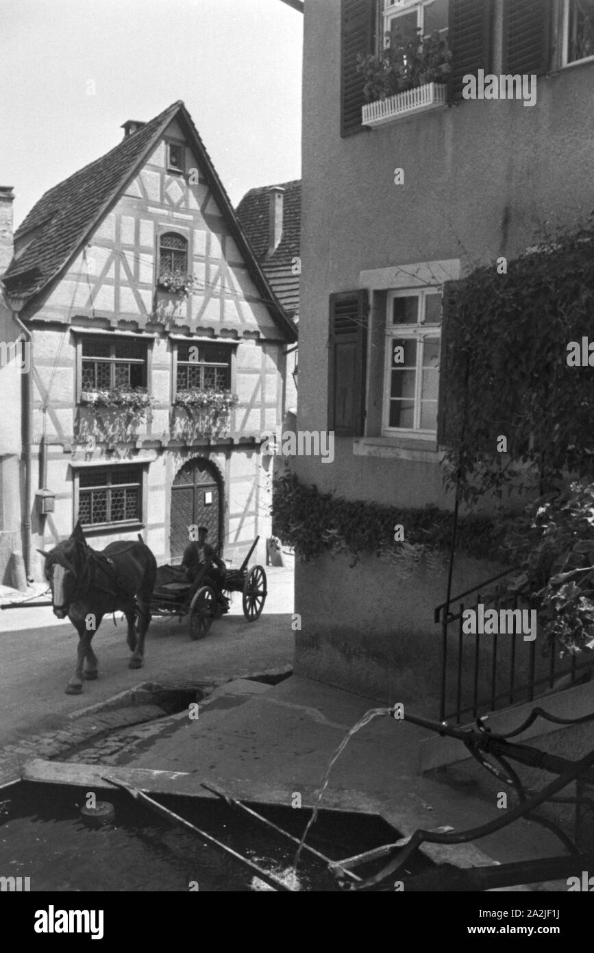 Campingurlaub bei Marbach an der Naab, Deutsches Reich 1930er Jahre. Camping près de Marbach à Naab, Allemagne 1930. Banque D'Images