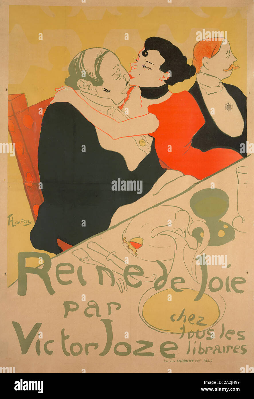 Reine de Joie, 1892, Henri de Toulouse-Lautrec (Français, 1864-1901), Victor Jose (Français, 19e-20e siècle), la France, la couleur tan lithographie sur papier vélin, 1 362 × 930 mm (image), 1 438 × 990 mm (feuilles que signifiera, la vue Banque D'Images