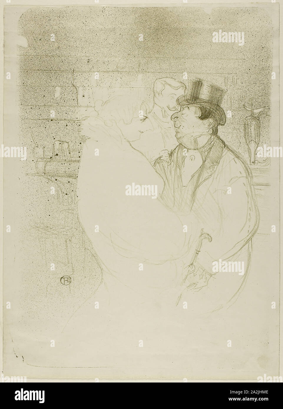 Ida Heath à la barre, 1894, Henri de Toulouse-Lautrec, Français, 1864-1901, France, lithographie couleur sur papier vélin ivoire, 366 × 260 mm (image), 380 × 281 mm (feuille Banque D'Images