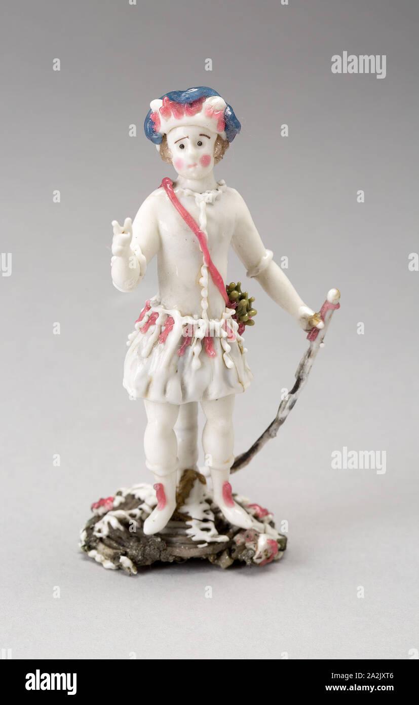 Hunter, 1750/99, Nevers, France, verre, verre de Murano (Nevers), metal induit, H. 12,7 cm (5 in Banque D'Images