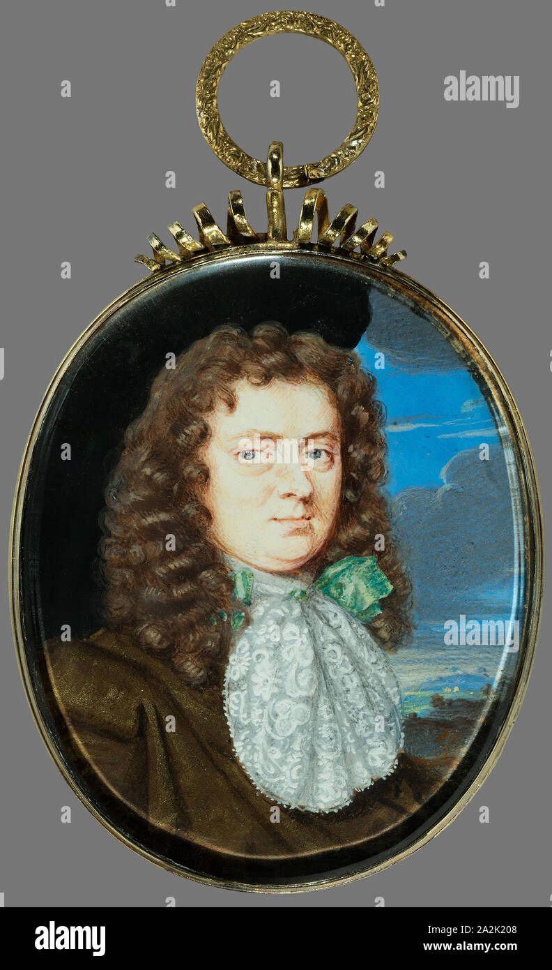 Portrait de James Butler, 1er duc d'Ormond (1610-1688), 17e siècle, Thomas Flatman, anglais, 1635/7-1688, l'Angleterre, l'Aquarelle sur ivoire, 6 × 4,9 cm (2 3/8 x 1 15/16 in Banque D'Images