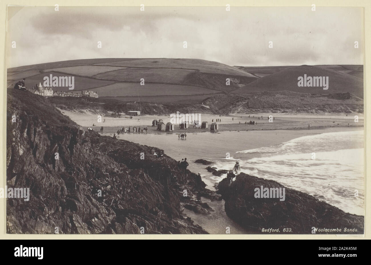 Woolacombe Sands, 1860/94, Francis Bedford, anglais, 1816-1894, l'Angleterre, à l'albumine, 12,7 × 19,9 cm (image/papier Banque D'Images