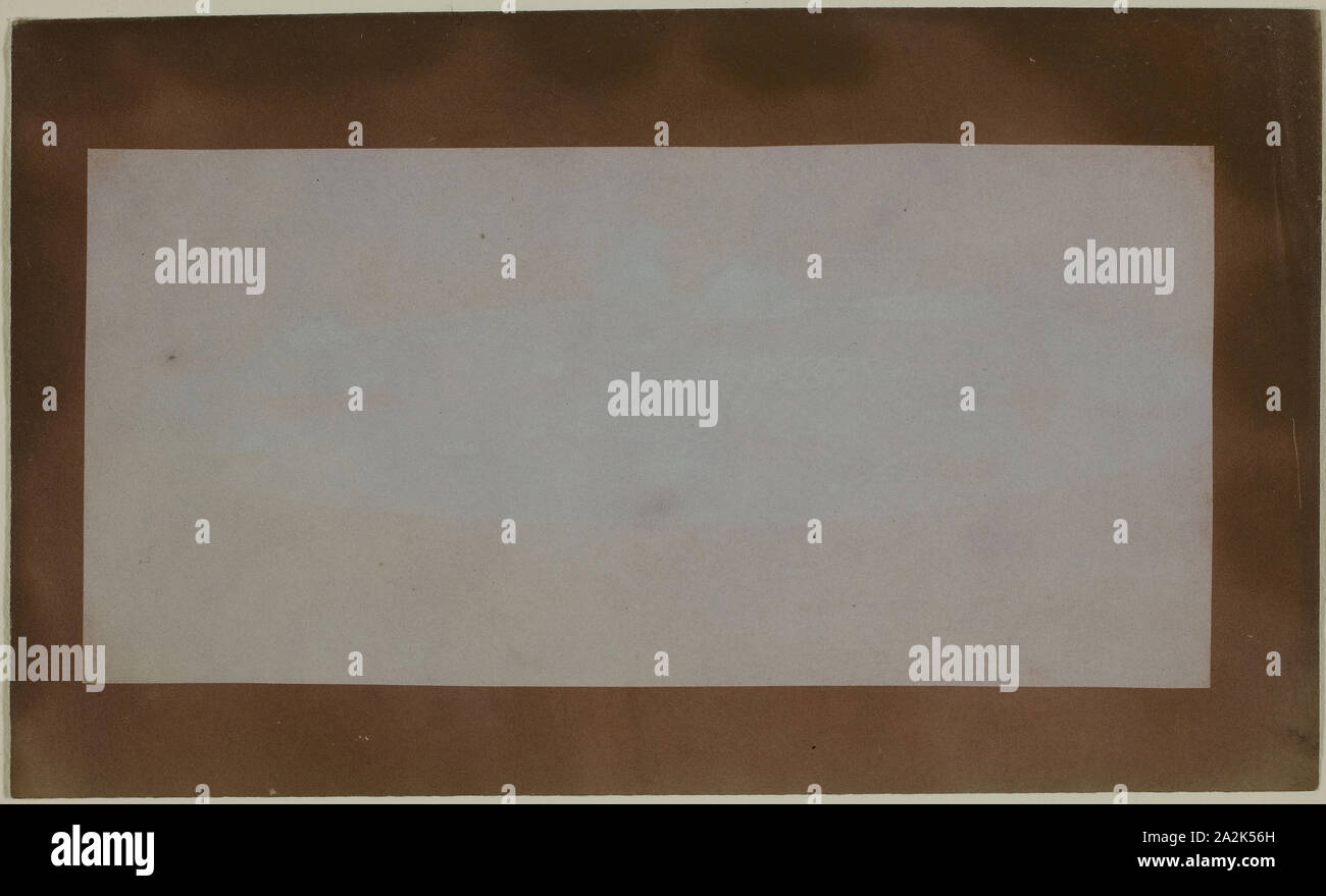 Set de table pour le thé, ch. 1840, William Henry Fox Talbot, l'anglais, 1800-1877, l'Angleterre, l'impression de dessin photogénique dessin photogénique, négatif stabilisé (fixe) dans l'iodure de potassium ou de bromure de potassium, 7,7 × 16.1 cm (image), 11.1 × 18.7 cm (papier Photo Stock