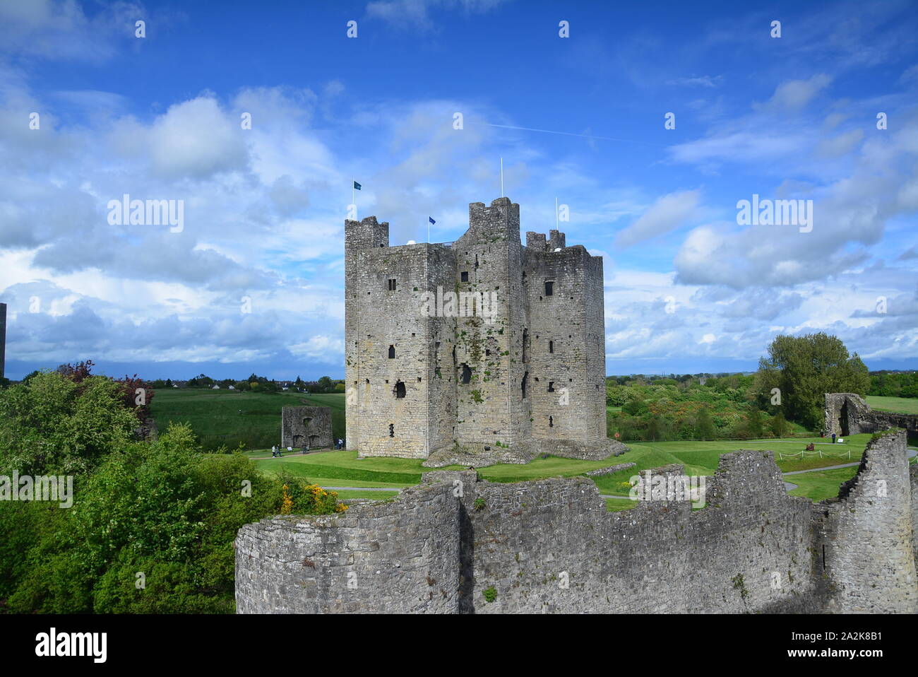 Le Château de Trim, l'Irlande. L'image de jour Banque D'Images