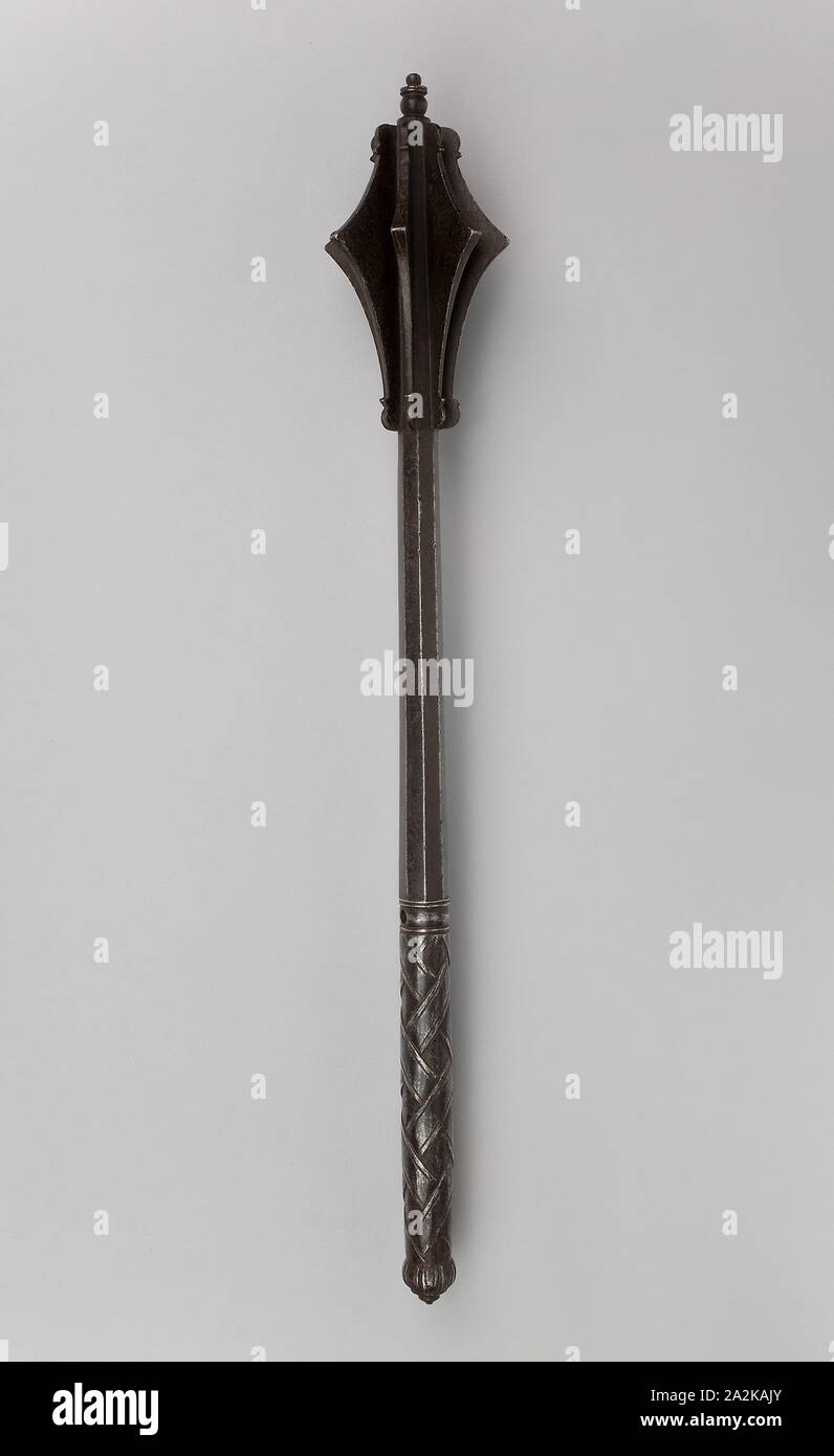 Mace, 1550, l'allemand, l'Allemagne, l'acier, L. 62 cm (24.7 in Banque D'Images