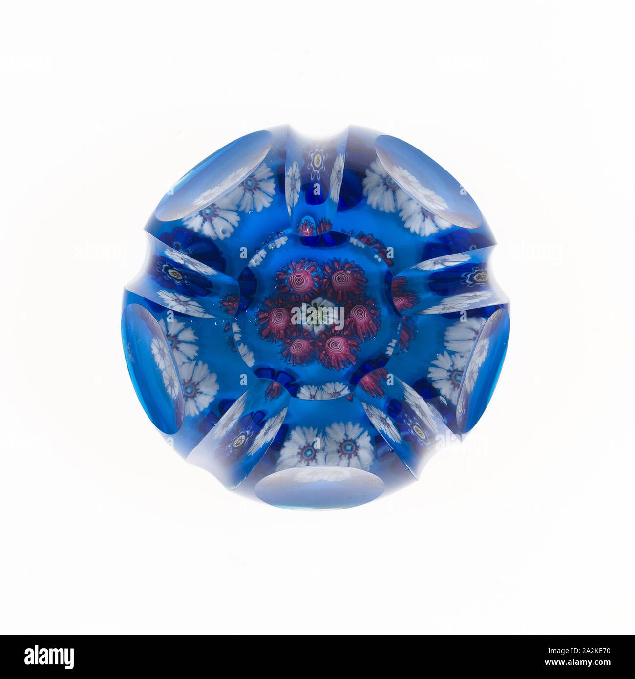 Paperweight, ch. 1845/60, Clichy, France, 1837-1885, France, verre, diam. 5.2 cm (2 1/16 po Banque D'Images