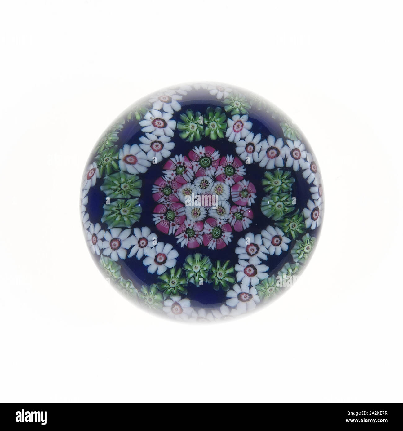 Paperweight, ch. 1845/60, Clichy, France, 1837-1885, France, verre, diam. 7.3 cm (2 7/8 po Banque D'Images