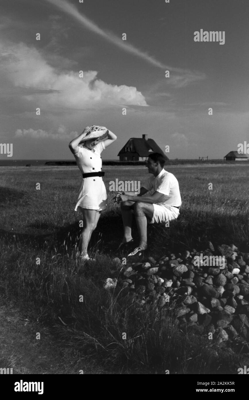 Ferien auf Westerland, Deutsches Reich 1937. Vacances sur Westerland, Allemagne 1930. Banque D'Images