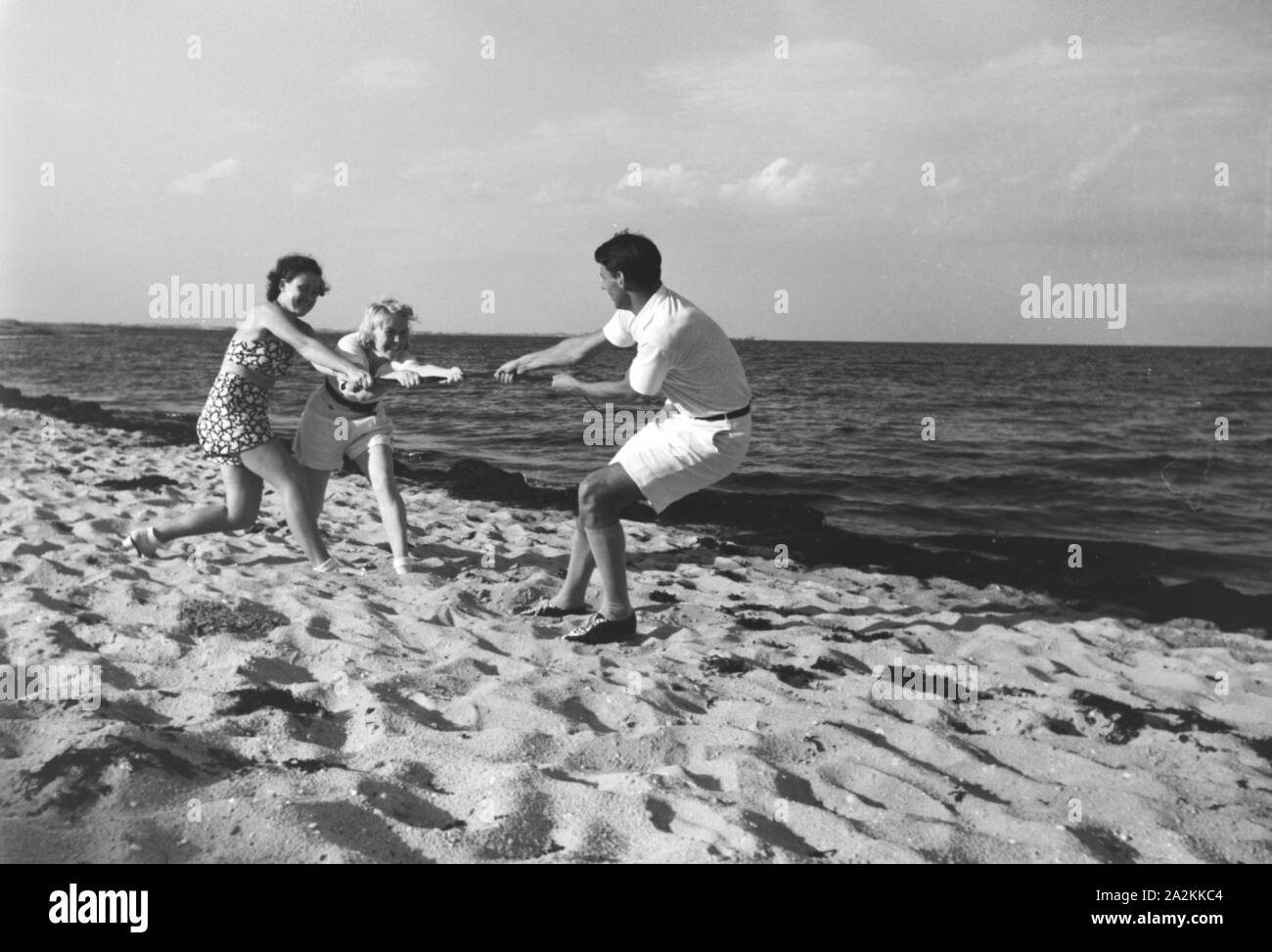 Ferien auf Westerland, Deutsches Reich 1937. Vacances sur Westerland, Allemagne 1930. Banque D'Images