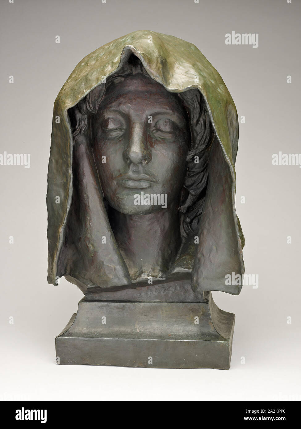 Buste de l'Adams Memorial, sur le modèle 1892-93, 1912, Augustus Saint-Gaudens, Américain, né en Irlande, en 1848-1907, United States, Bronze, 51,4 × 30,5 × 26,7 (20 1/4 × 12 × 10 1/2 po Banque D'Images