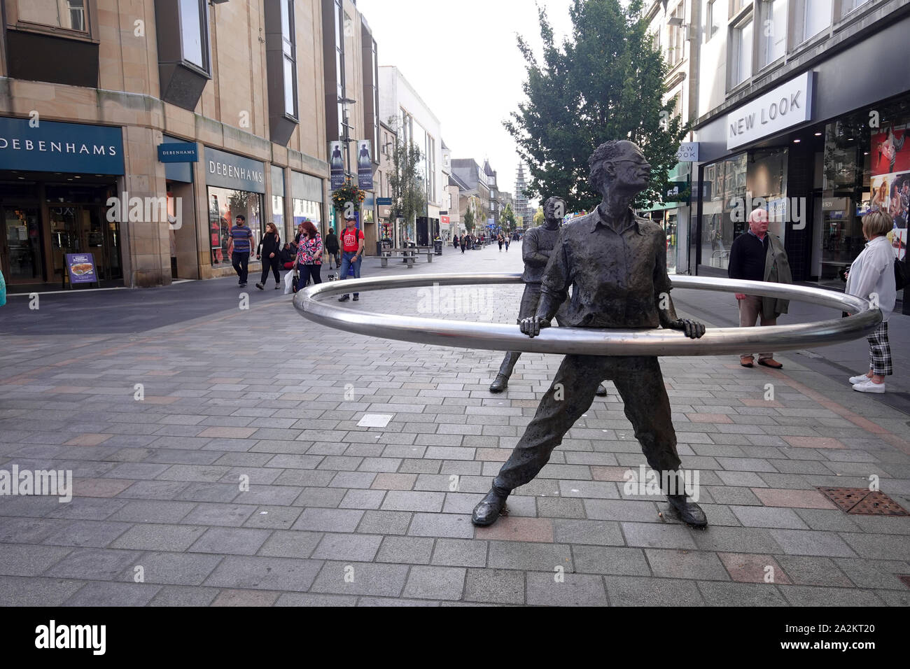 La sculpture Bague Perth Scotland Banque D'Images