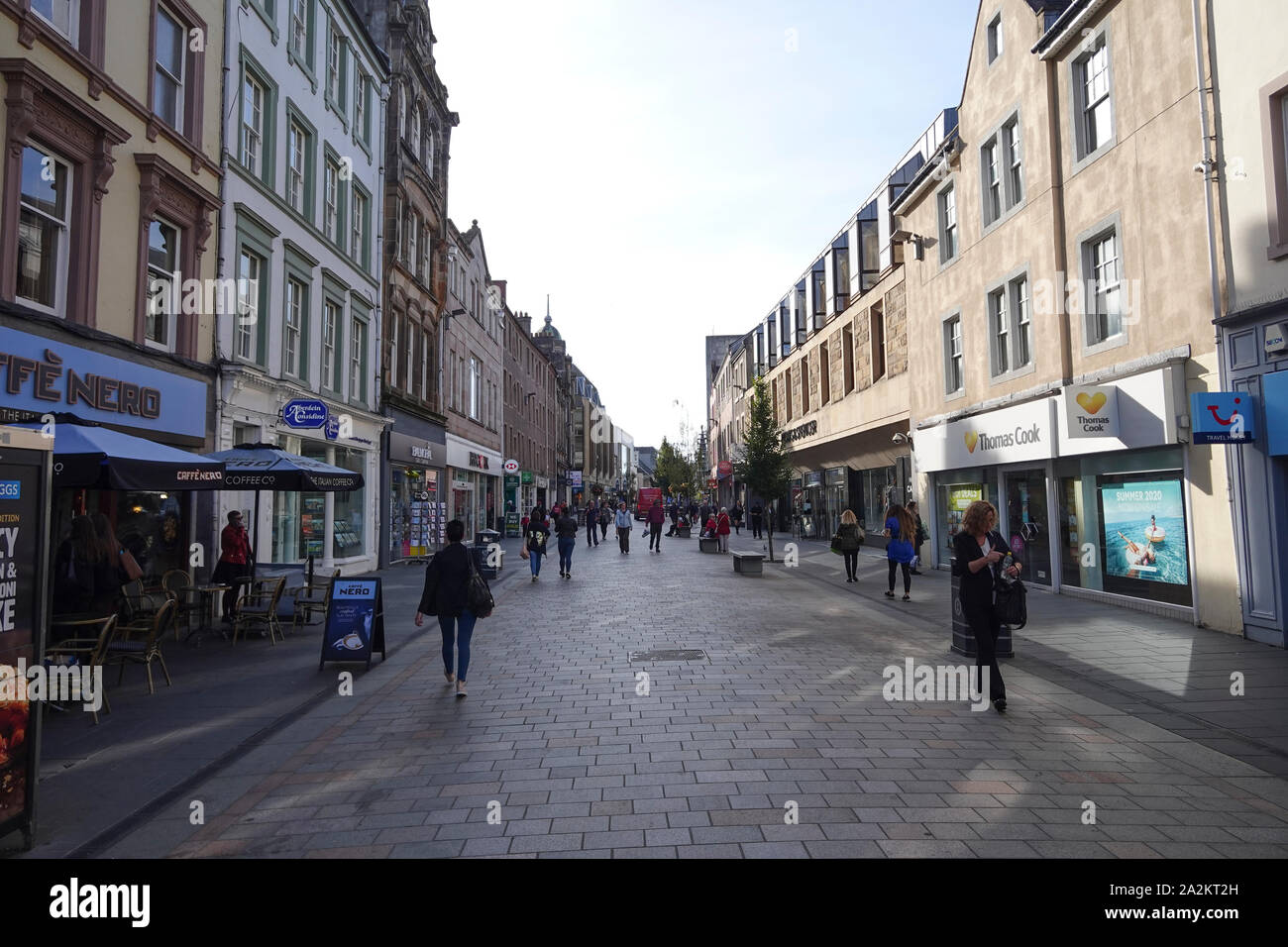 High Street Perth Scotland UK Banque D'Images