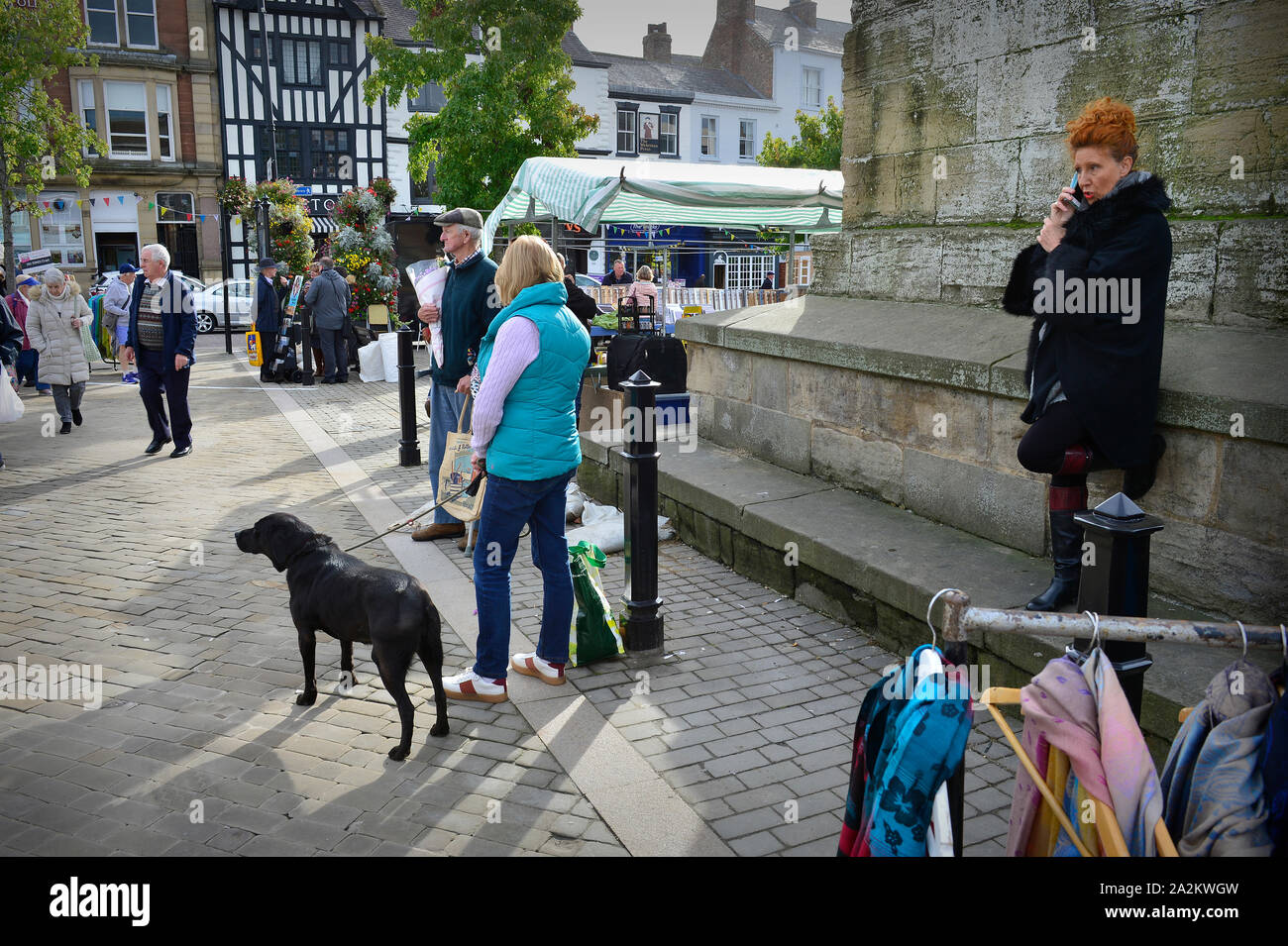 Marché de Ripon Yorkshire Angleterre Grande-bretagne UK Banque D'Images