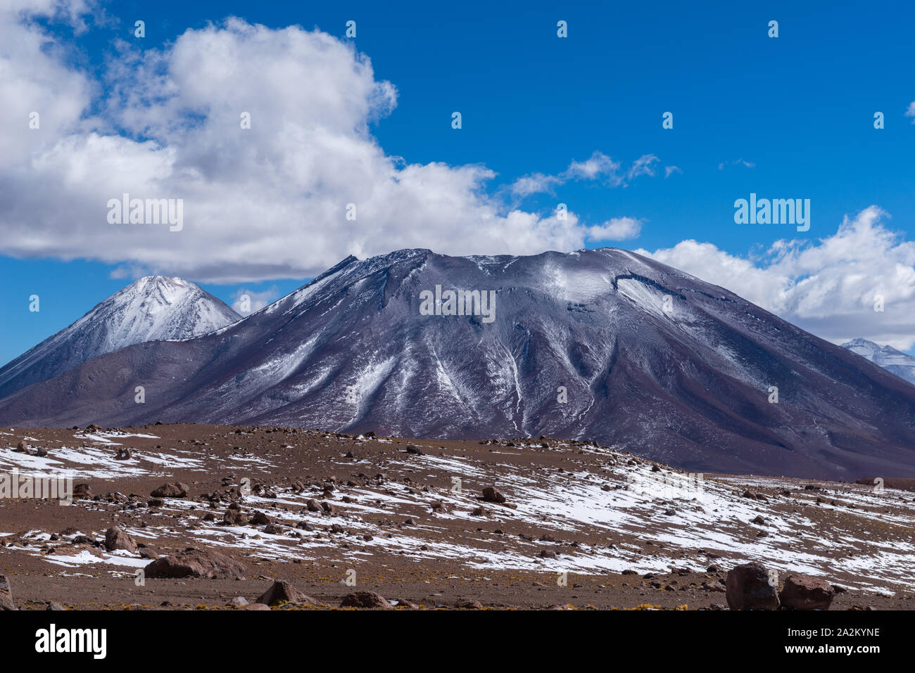 Le long de la route nationale à partir de San Pedro de Atacama, au Chili, à la frontière avec l'Argentine ville de Jama, République du Chili, en Amérique latine Banque D'Images