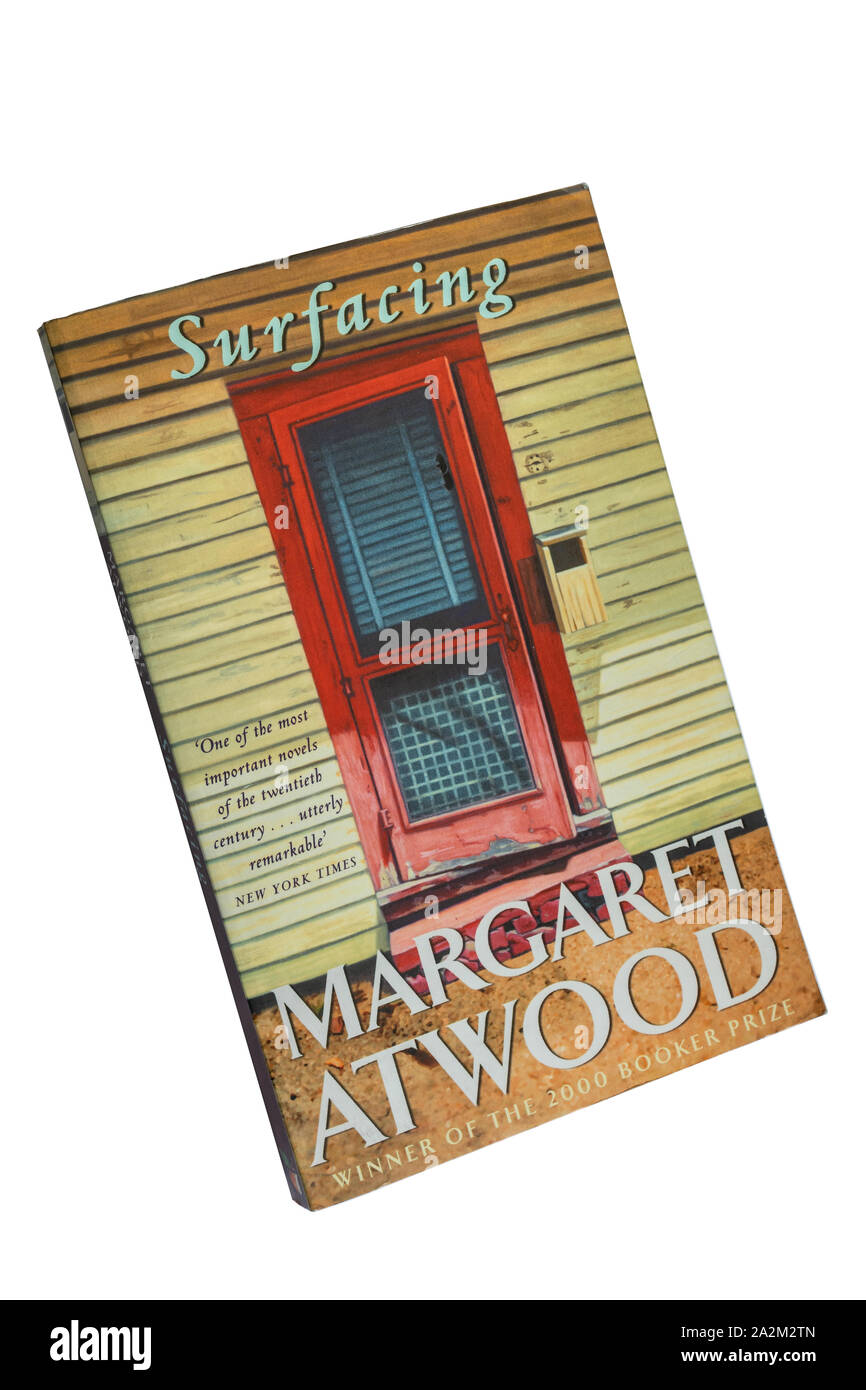 Surfacing livre de poche, un roman de Margaret Atwood Banque D'Images