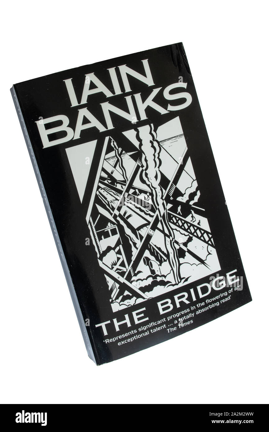Le Pont, livre de poche, un roman de Iain Banks Banque D'Images