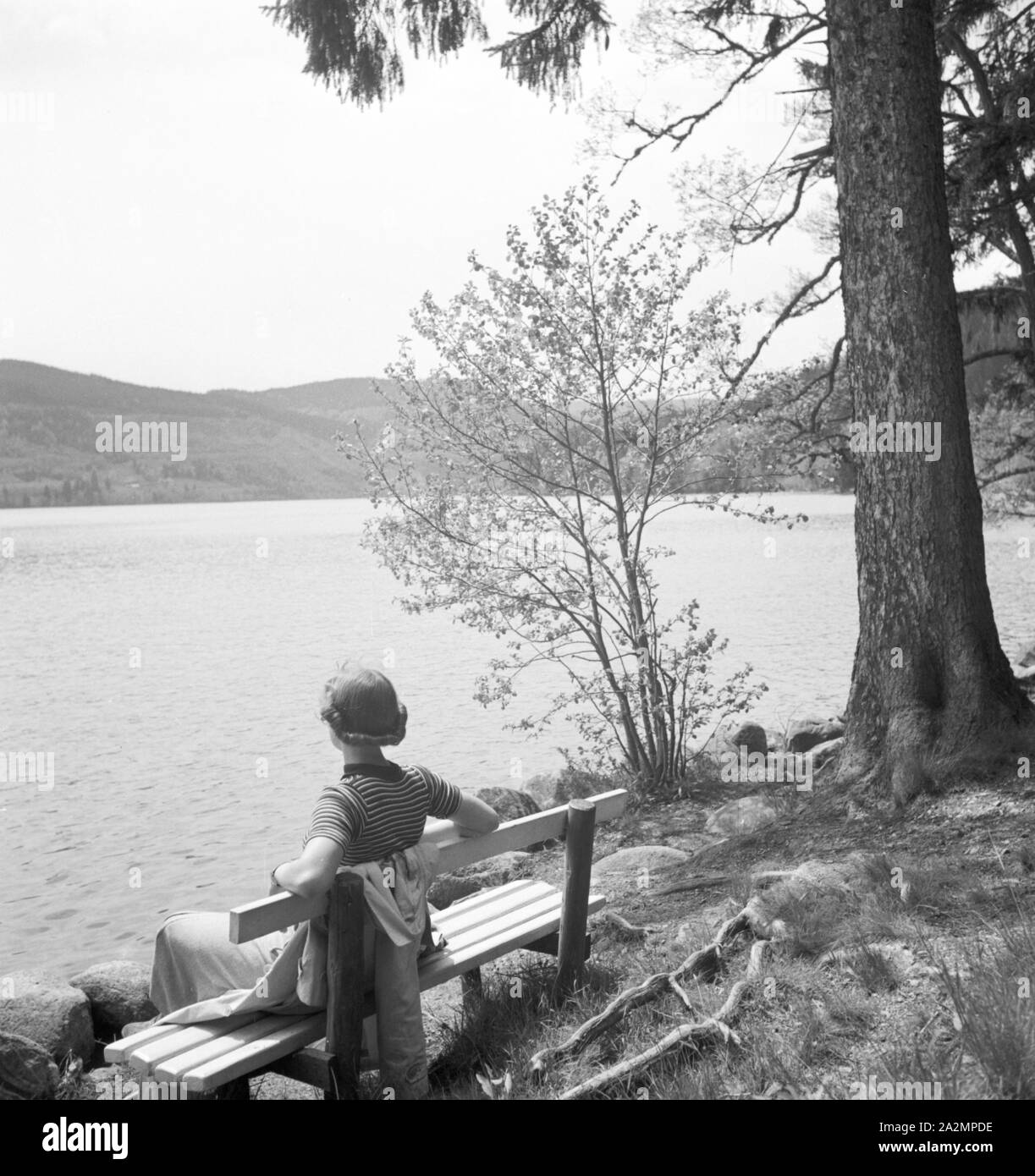 Ein Ausflug in den Südschwarzwald, Deutsches Reich 1930er Jahre. Un voyage dans le sud de la Forêt-Noire, Allemagne 1930. Banque D'Images