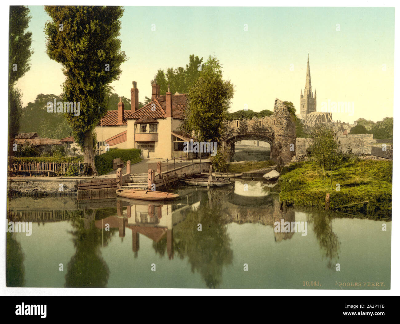 Tire-ferry, Norwich, Angleterre ; impression no. 10041. ; Banque D'Images