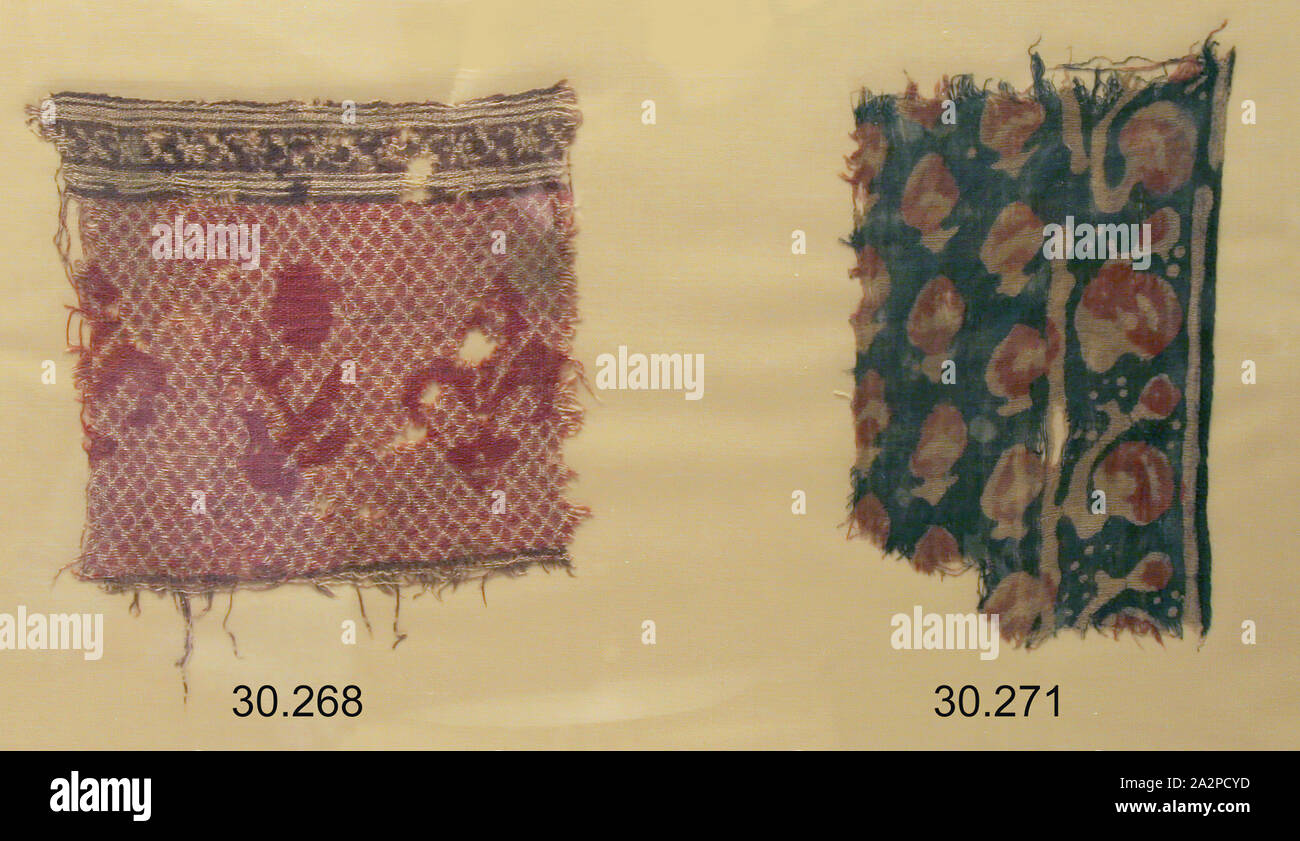 Inconnu (Indien), fragment de Textile en coton imprimé, 15e et 16e siècle, le coton, 6 1/2 x 6 1/2 po Banque D'Images