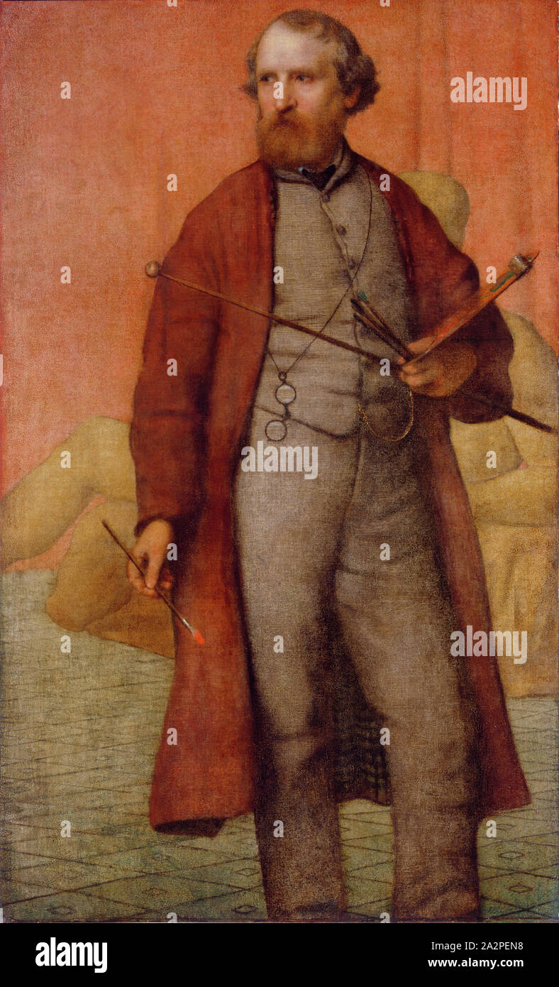 William Page, American, 1811-1885, Self Portrait, entre 1860 et 1861, huile sur toile, non monté : 59 × 36 pouces (149,9 × 91,4 cm Banque D'Images