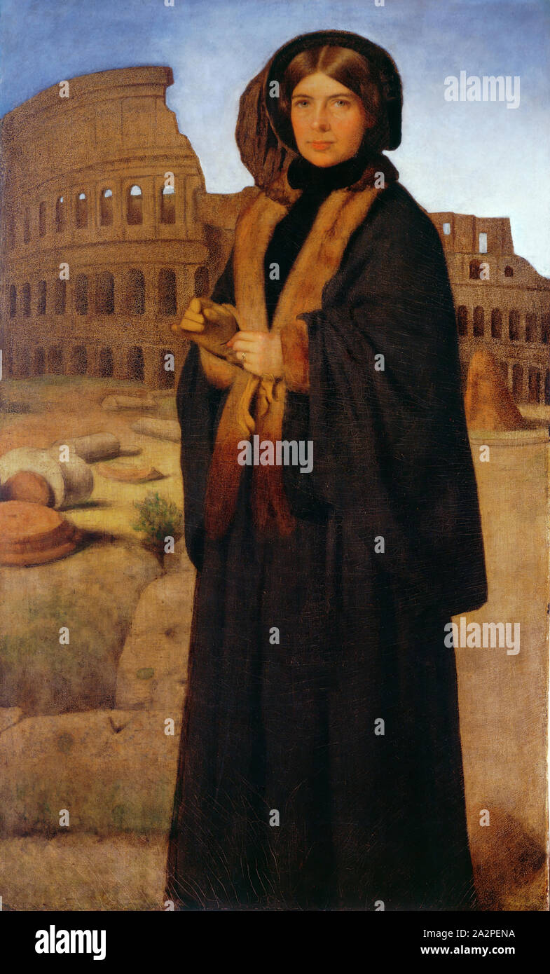 William Page, American, 1811-1885, Mme William Page, entre 1860 et 1861, huile sur toile, non monté : 60 1/4 × 36 1/4 pouces (153 × 92,1 cm Banque D'Images