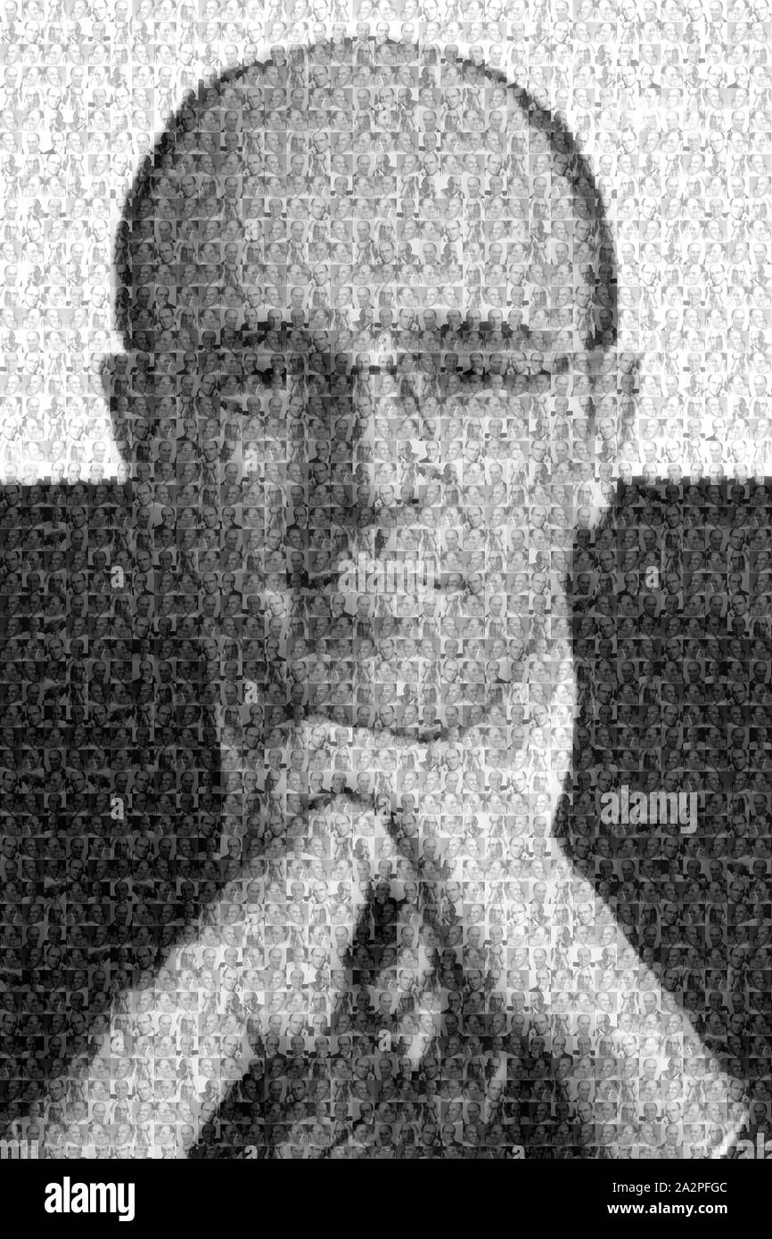 Portrait of businessman mosaïque Banque D'Images