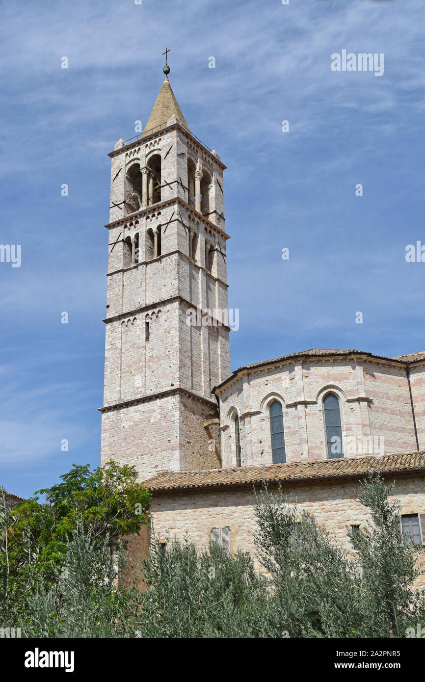 Basilique de Saint François d'assise à Florence Italie Banque D'Images