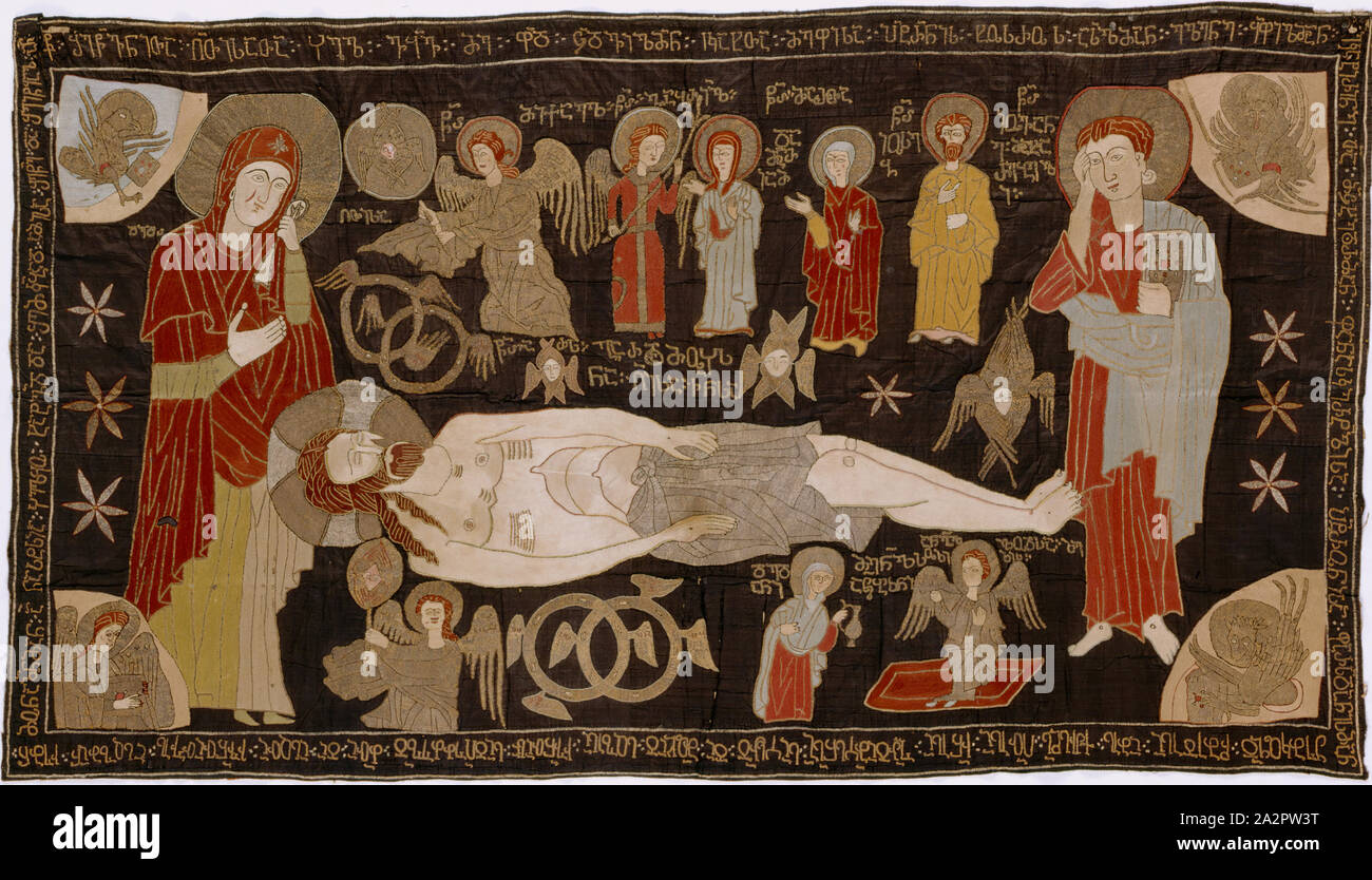 Broderie de soie au 17ème siècle Banque de photographies et d’images à