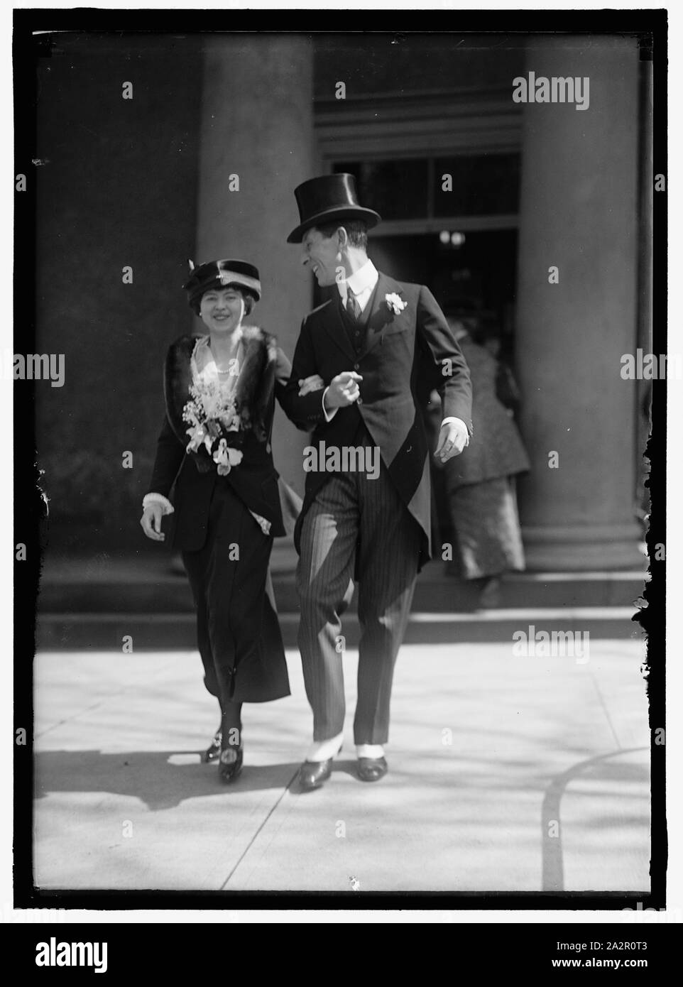 ROBERTSON, Arnold. Diplomate britannique. Avec FEMME Banque D'Images