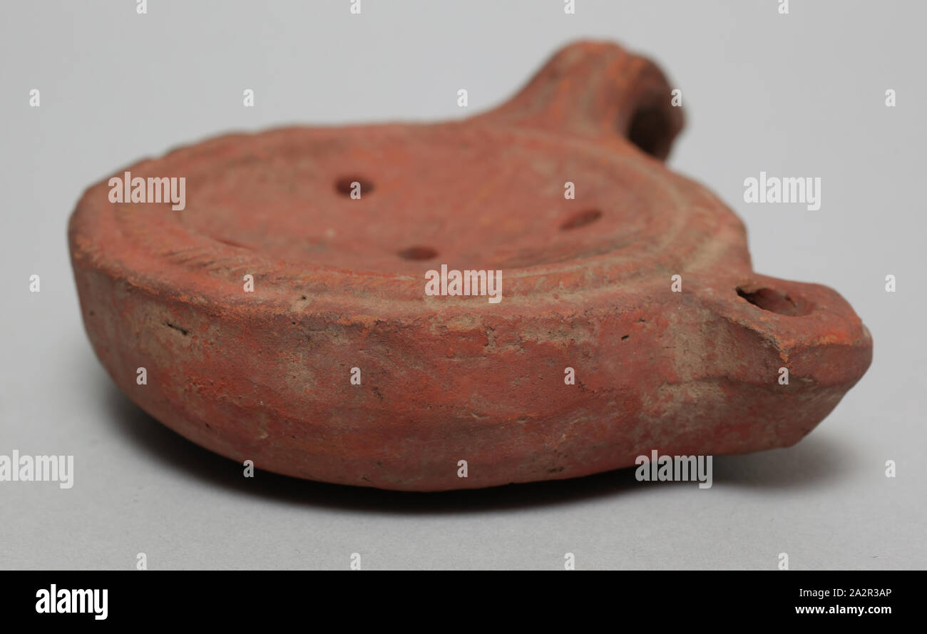 Romain, une lampe-wick, 1er siècle ap. Banque D'Images