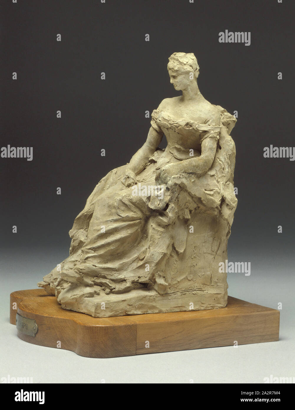 Henri Michel Antoine Chapu, Français, 1833-1891, la princesse Alexandra de Danemark, ch. 1885, terre cuite, 14 x 9 1/2 x 9 1/2 in. (35,6 x 24,1 x 24,1 cm Banque D'Images