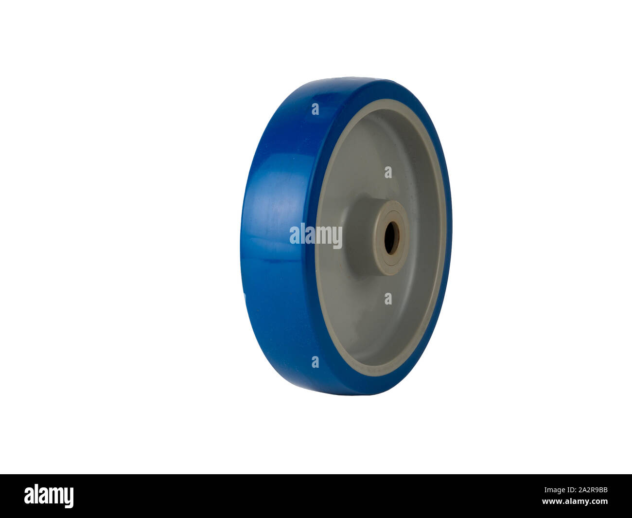 Une roue industrielle en polyuréthane Banque D'Images