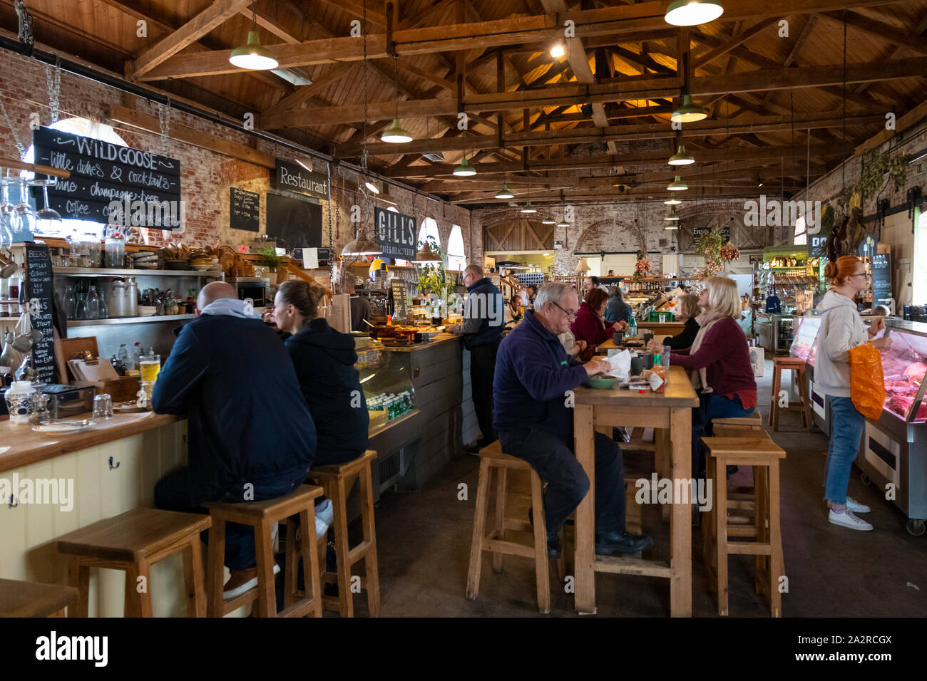 Le hangar de marchandises, salle de restauration, canterbury, kent, royaume-uni Banque D'Images