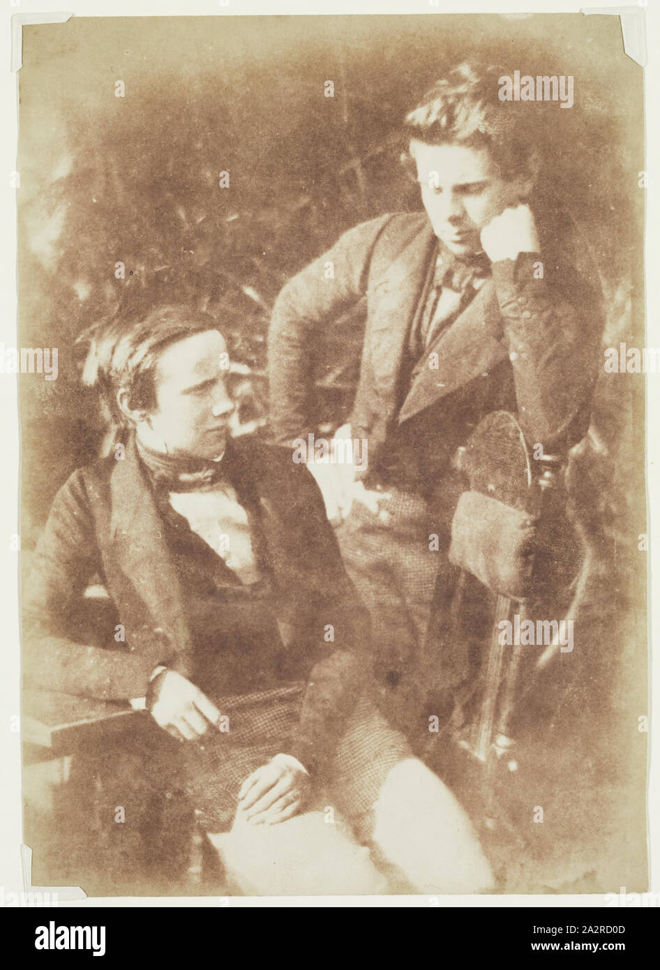 Robert Adamson, Écossais, 1821 - 1848, David Octavius Hill, Écossais, 1802 - 1870, Charles et George Drysdale, ca. 1845, calotype, Image : 7 7/8 x 5 1/2 pouces (20 × 14 cm Banque D'Images