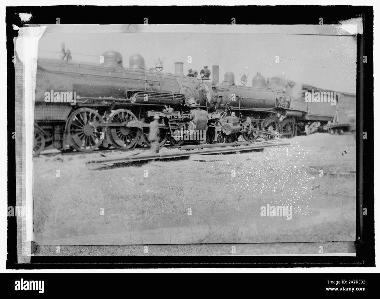 Railroad wreck Banque D'Images