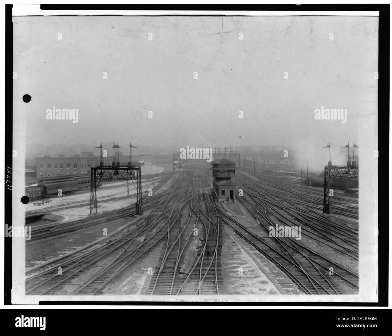 Au triage de la gare Union, Washington, D.C. Banque D'Images