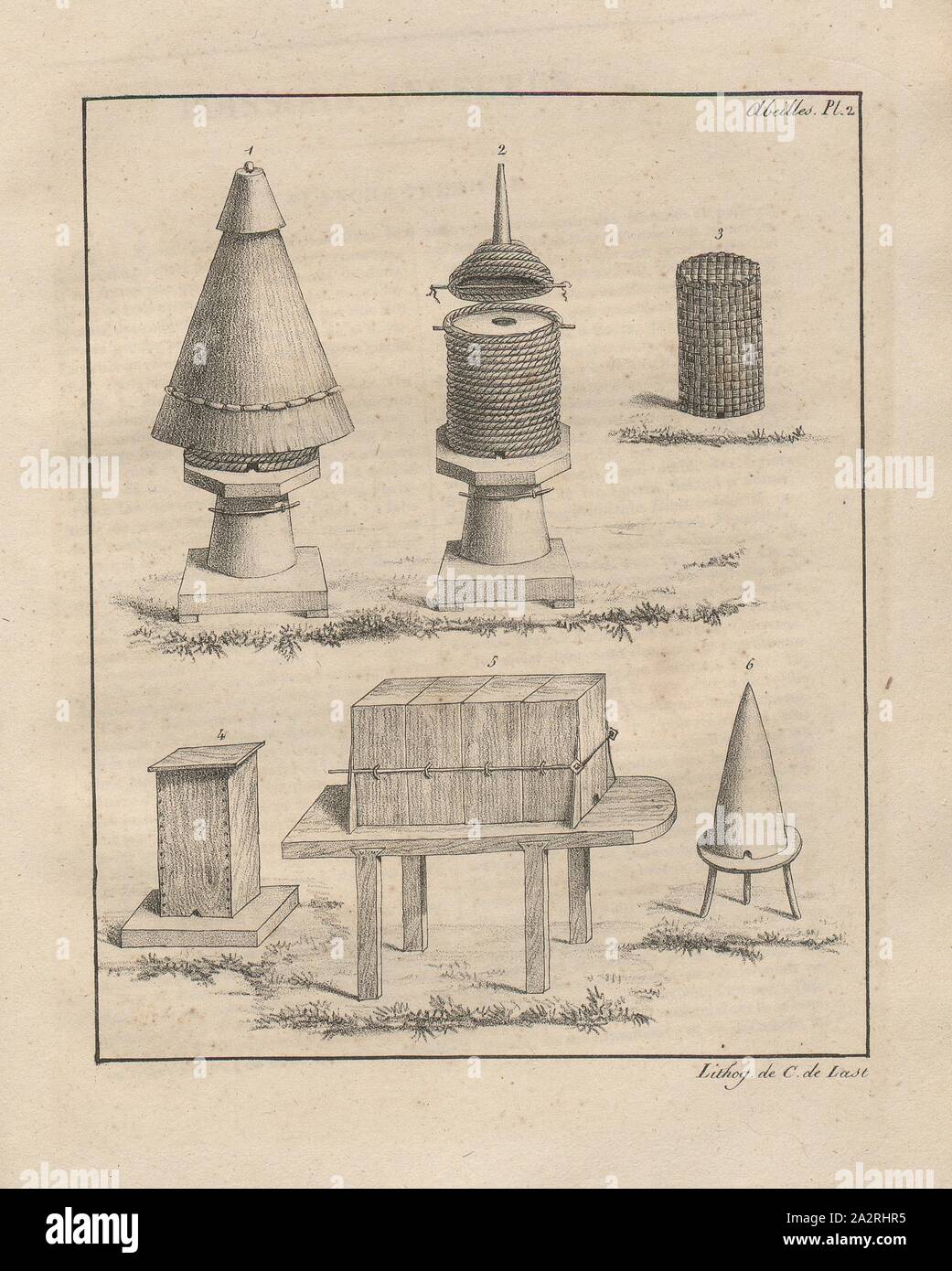 Illustrations du 19ème siècle ruches Banque de photographies et d ...