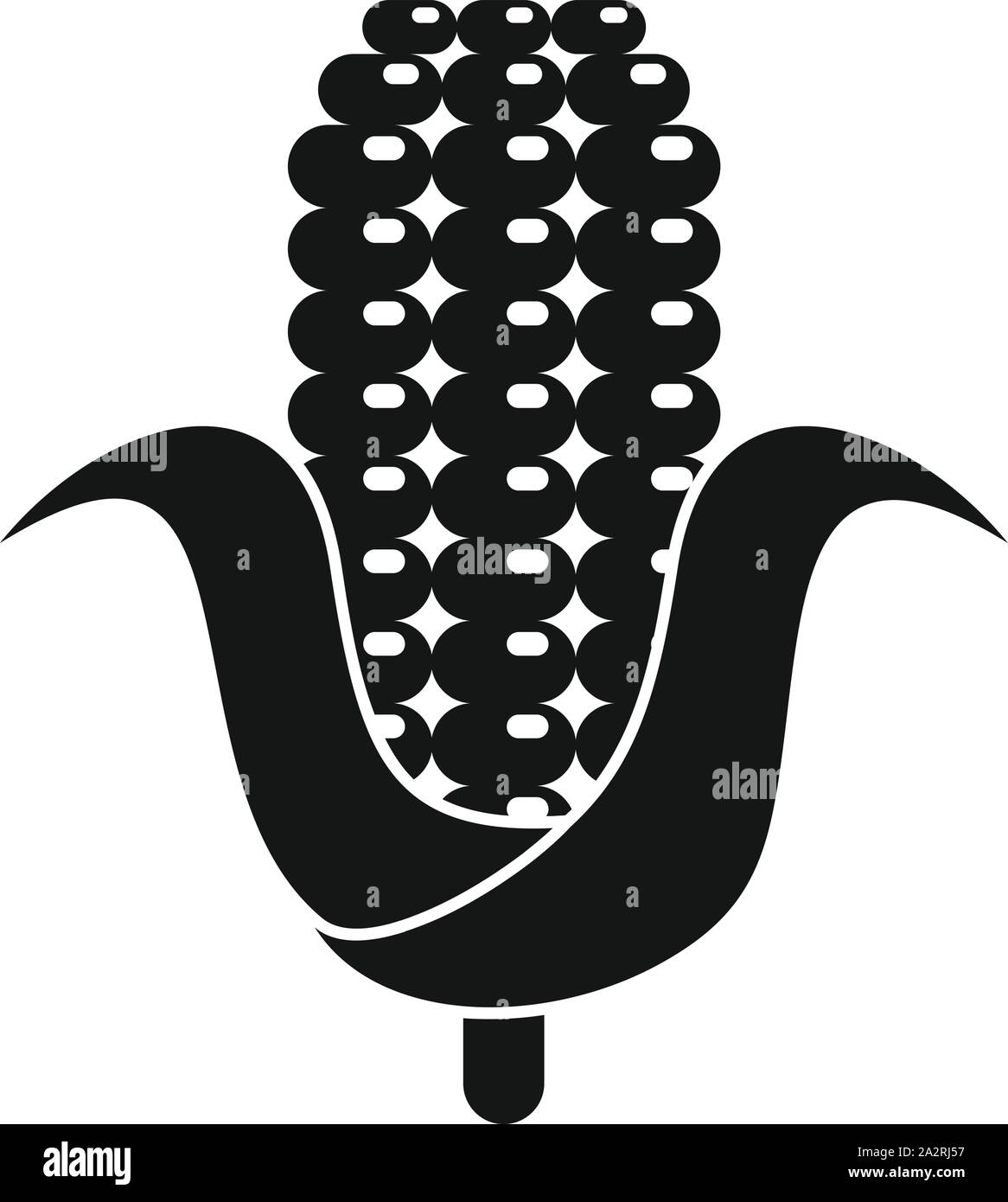 Icône maïs Eco. Simple illustration de maïs pour l'icône vecteur eco conception web isolé sur fond blanc Illustration de Vecteur