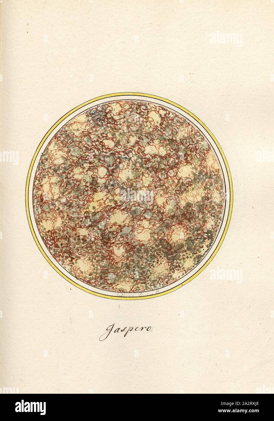 2 Jasper, coupe d'une roche, signé : Gaetano Piccini F, fig. 124, p. 255, Piccini, Gaetano (FEC), Gaetano Piccini : brèche] [antica. [Rom] : [s.n.], [17 Banque D'Images