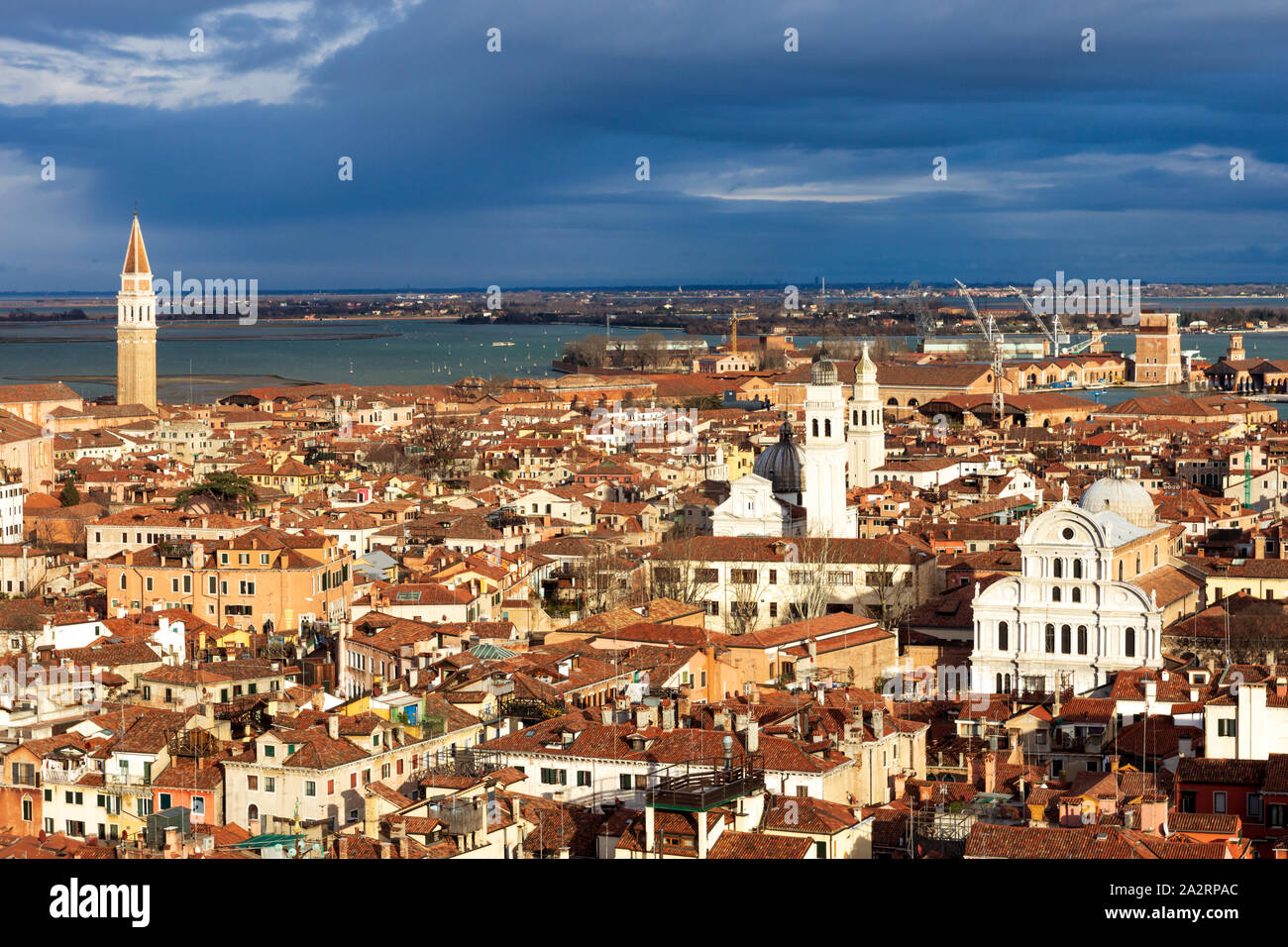 Vue sur la ville de Venise en Italie. Banque D'Images