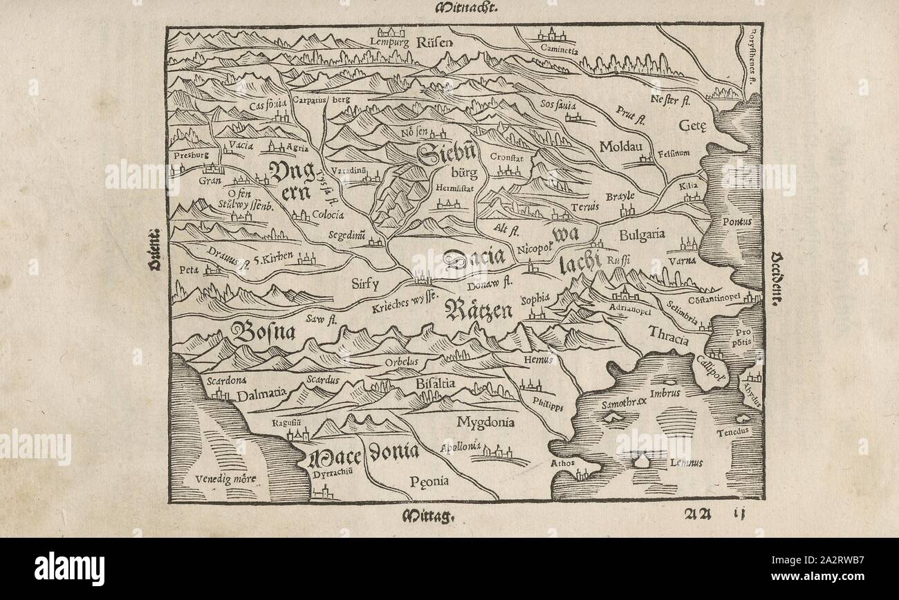 16th century transylvania map Banque de photographies et d’images à ...