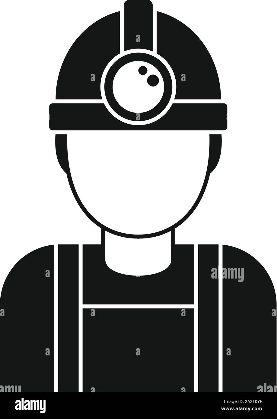 Travailleur de l'industrie du charbon. Simple illustration de travailleur de l'industrie charbonnière de l'icône vecteur web design isolé sur fond blanc Illustration de Vecteur
