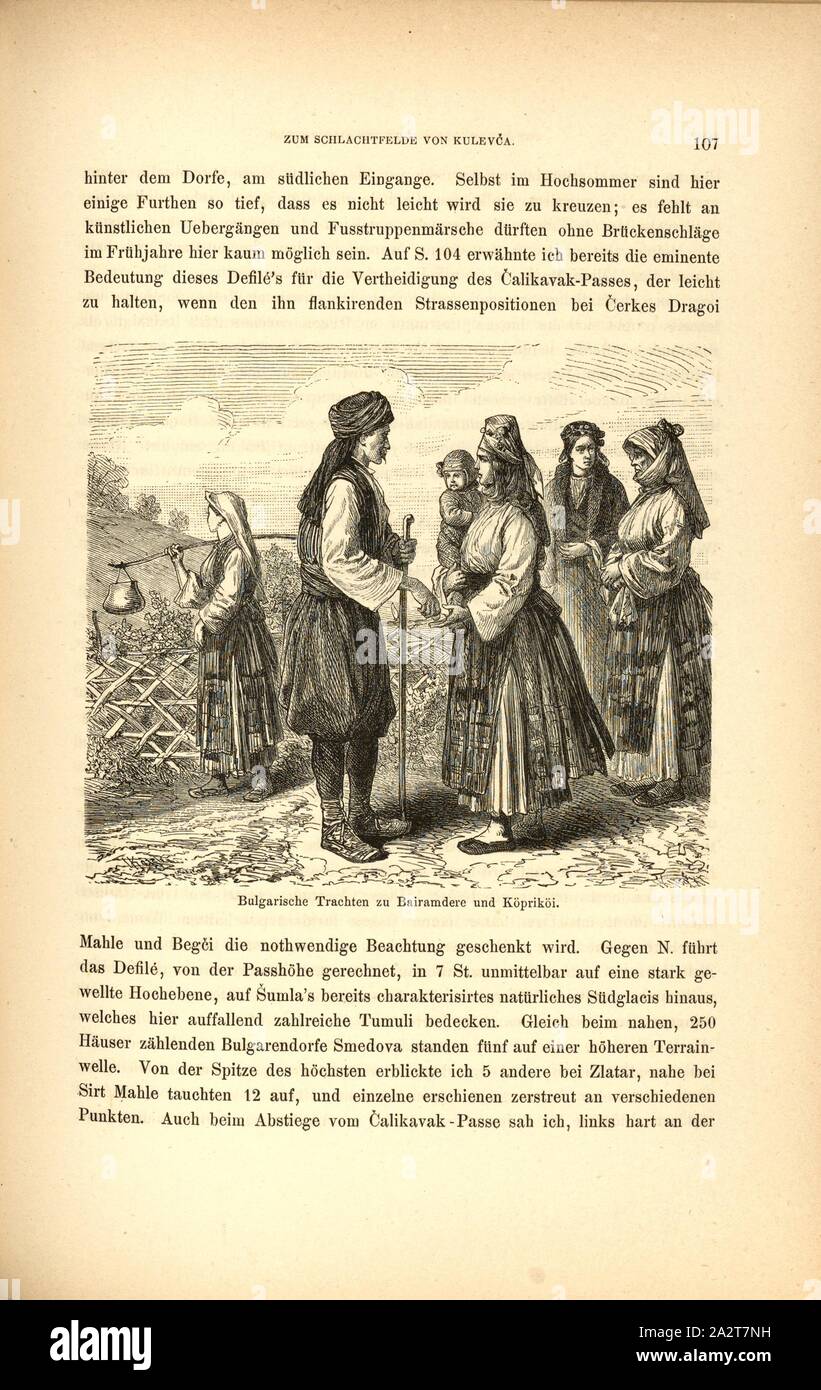 Costumes D Bairamdere Bulgare Et Bulgare Koprikoi Costumes Fig 94 P 107 1879 F Kanitz Donau Bulgarien Und Der Balkan Historisch Geographisch Ethnographische Reisestudien Aus Den Jahren 1860 1879 Leipzig Verlagsbuchhandlung Von Hermann Fries