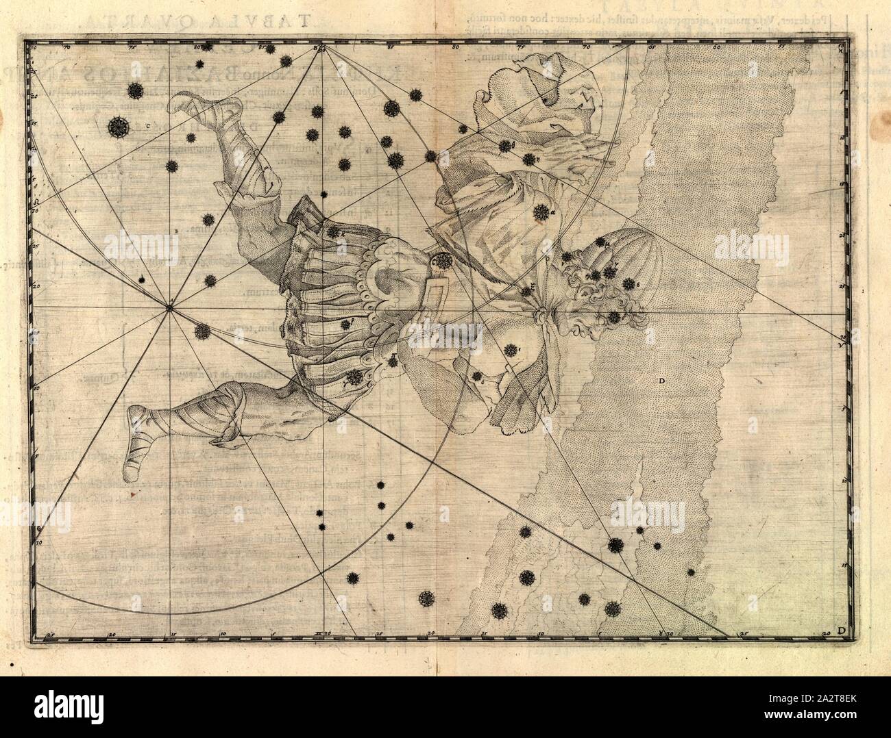 La constellation de Céphée, Kepheus, p. 22, M. Mair, Alexander (inc.), 1603, Ioannis Bayeri Uranometria omnium asterismorum (...). Augustae Vindelicorum : excudit Christopherus Mangus, 1603 Banque D'Images