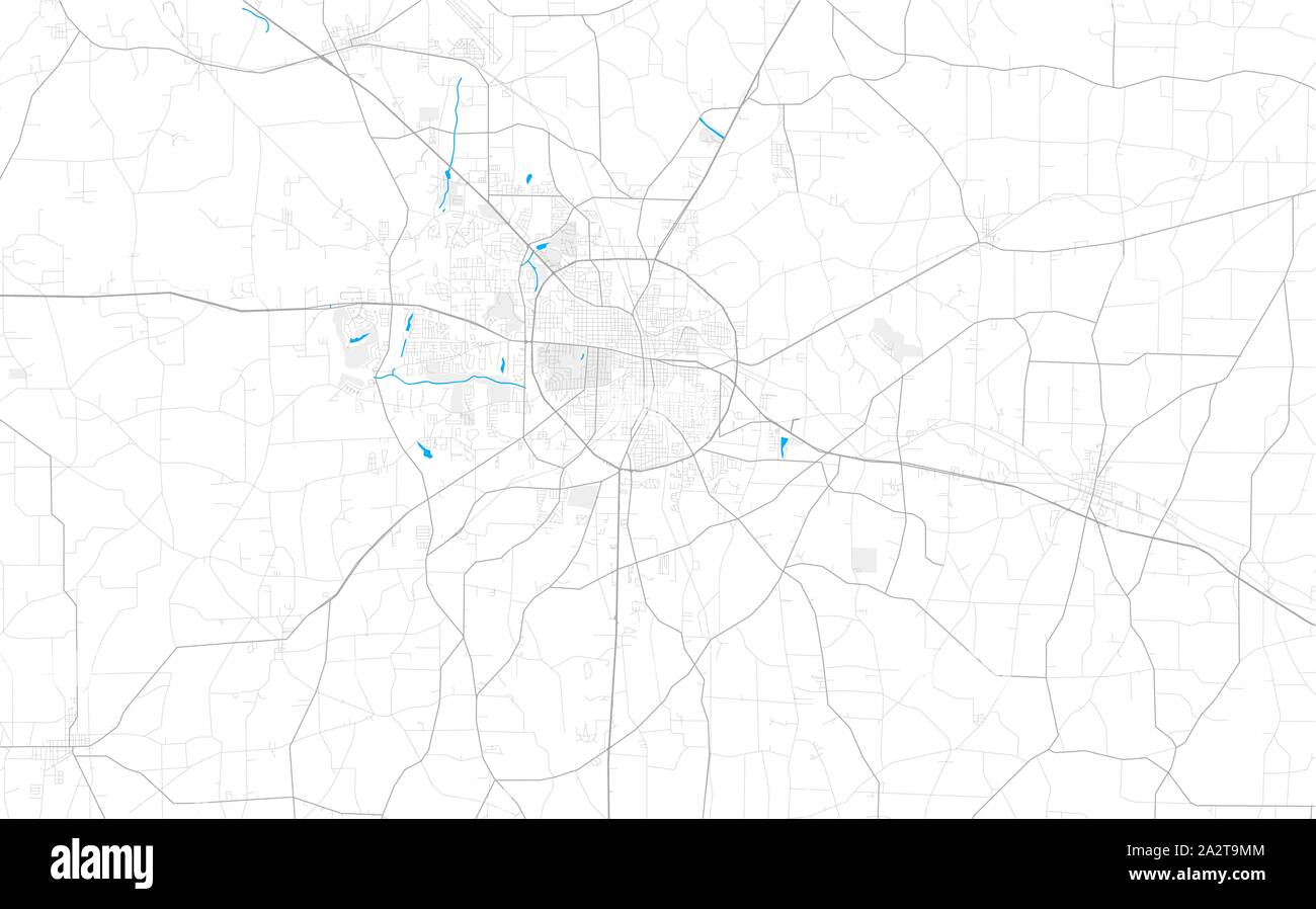 Détaillée riche région carte des vecteurs Dothan, Alabama, USA. Modèle de carte pour la décoration. Illustration de Vecteur