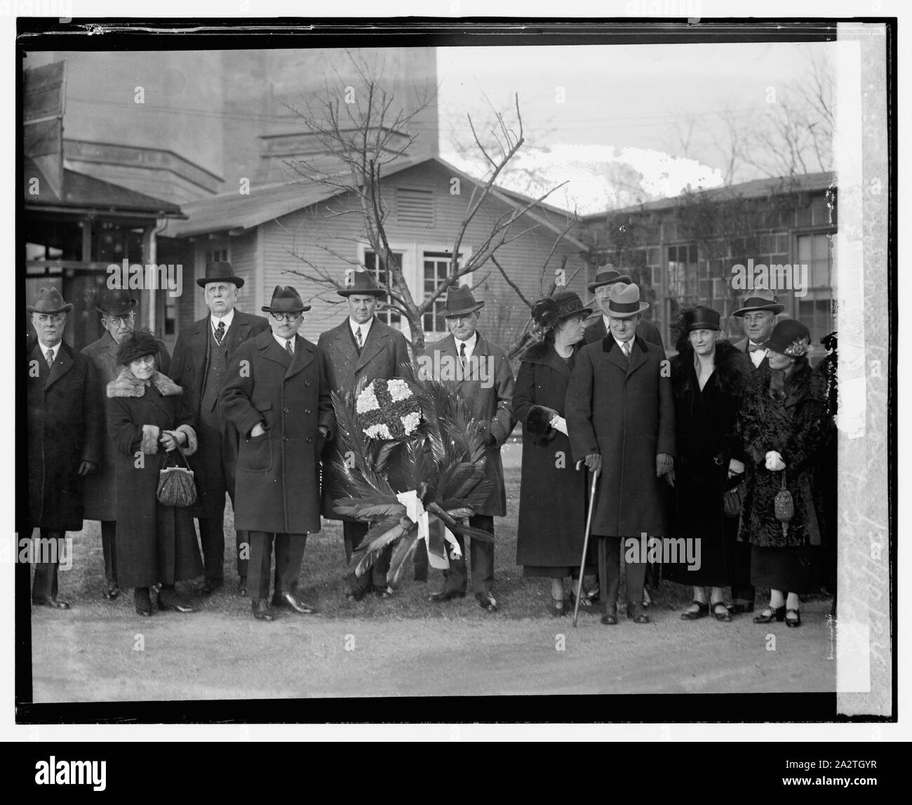 Délégation de la Croix-Rouge à la tombe de Woodrow Wilson, 12/10/24 Banque D'Images