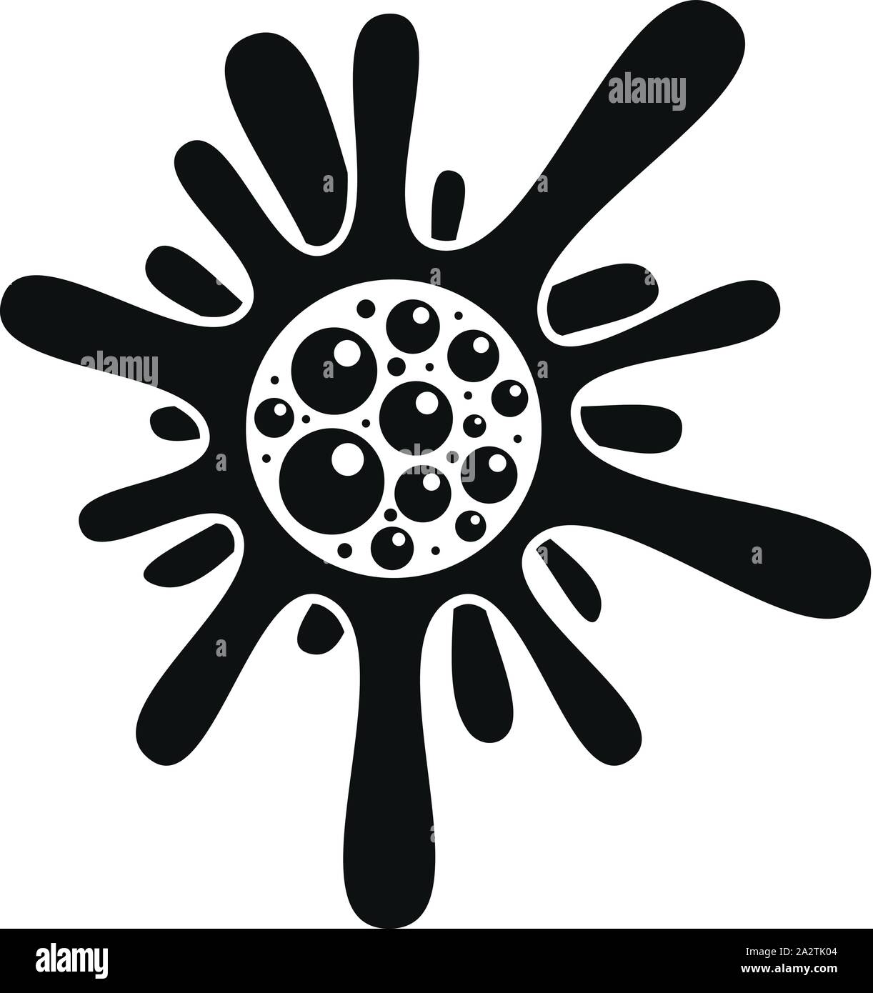 L'icône de bactéries de la grippe. Simple illustration de la grippe à l'icône vecteur de bactéries pour la conception web isolé sur fond blanc Illustration de Vecteur