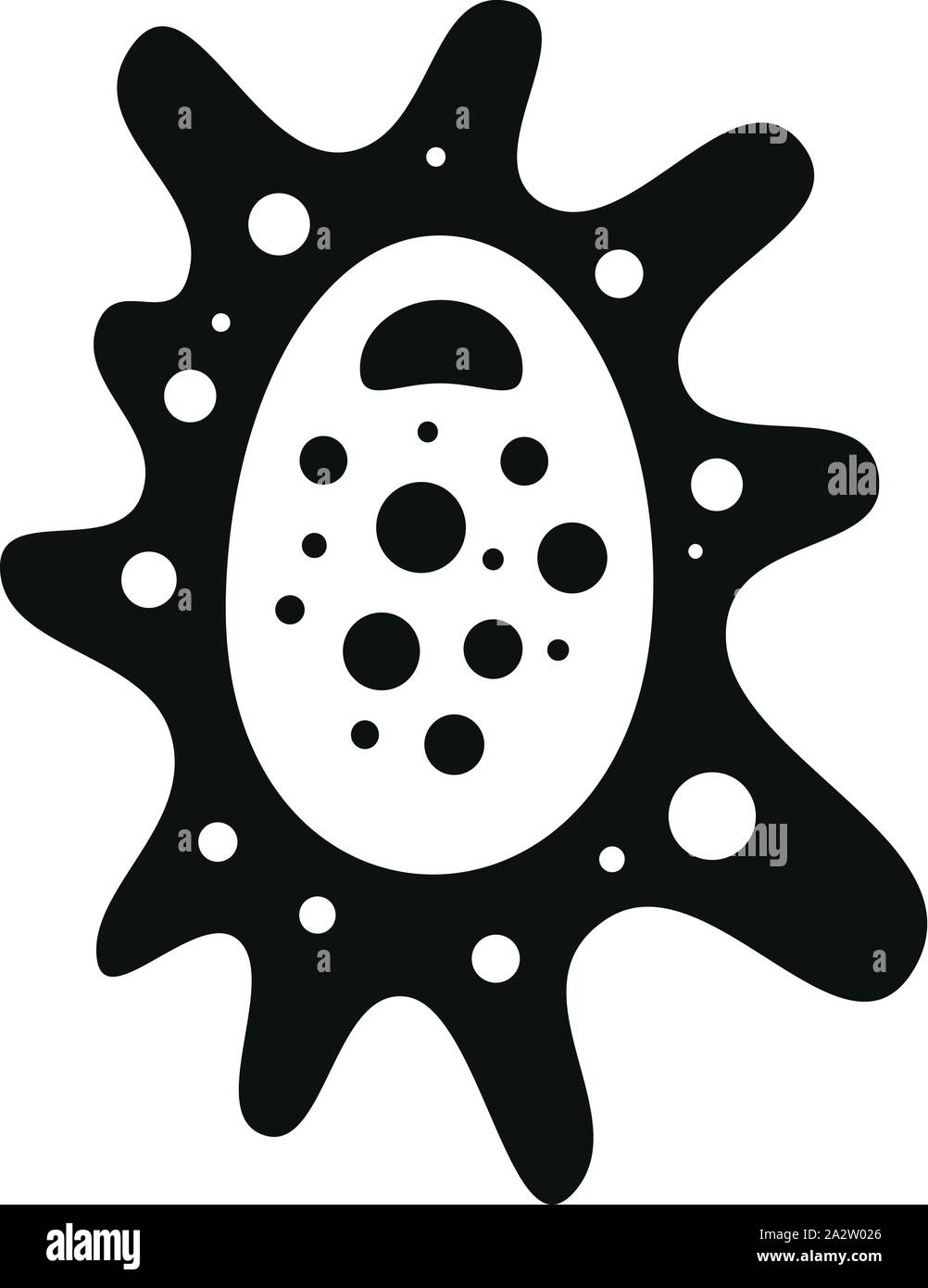 L'icône de bactérie. Simple illustration de l'icône vecteur de la bactérie pour la conception web isolé sur fond blanc Illustration de Vecteur