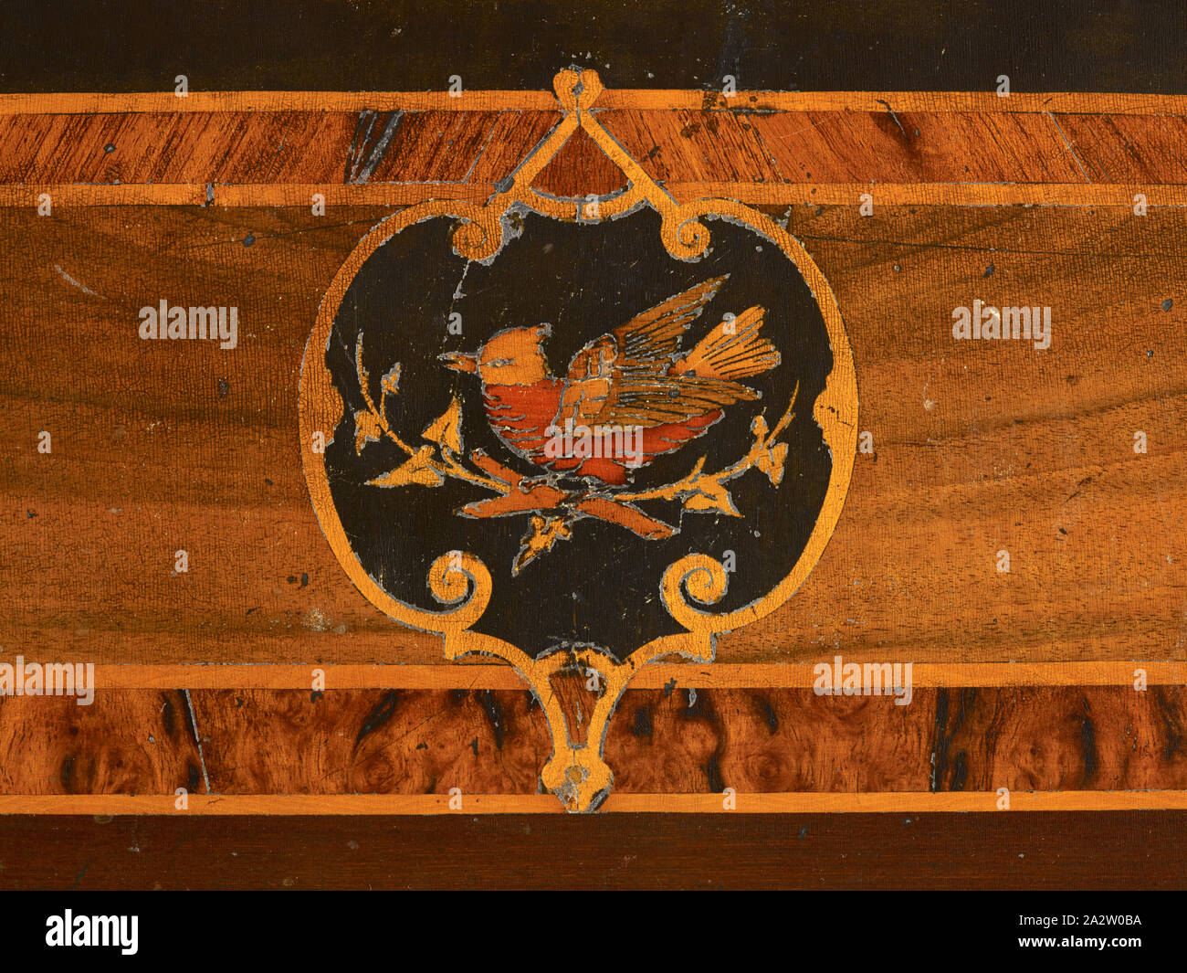 Centre de table, inconnu, vers 1870, bois noirci, dorure, bronze incisé médaillons, 28-1/4 x 44-1/8 x 27 in., cuisine américaine, les arts décoratifs Banque D'Images
